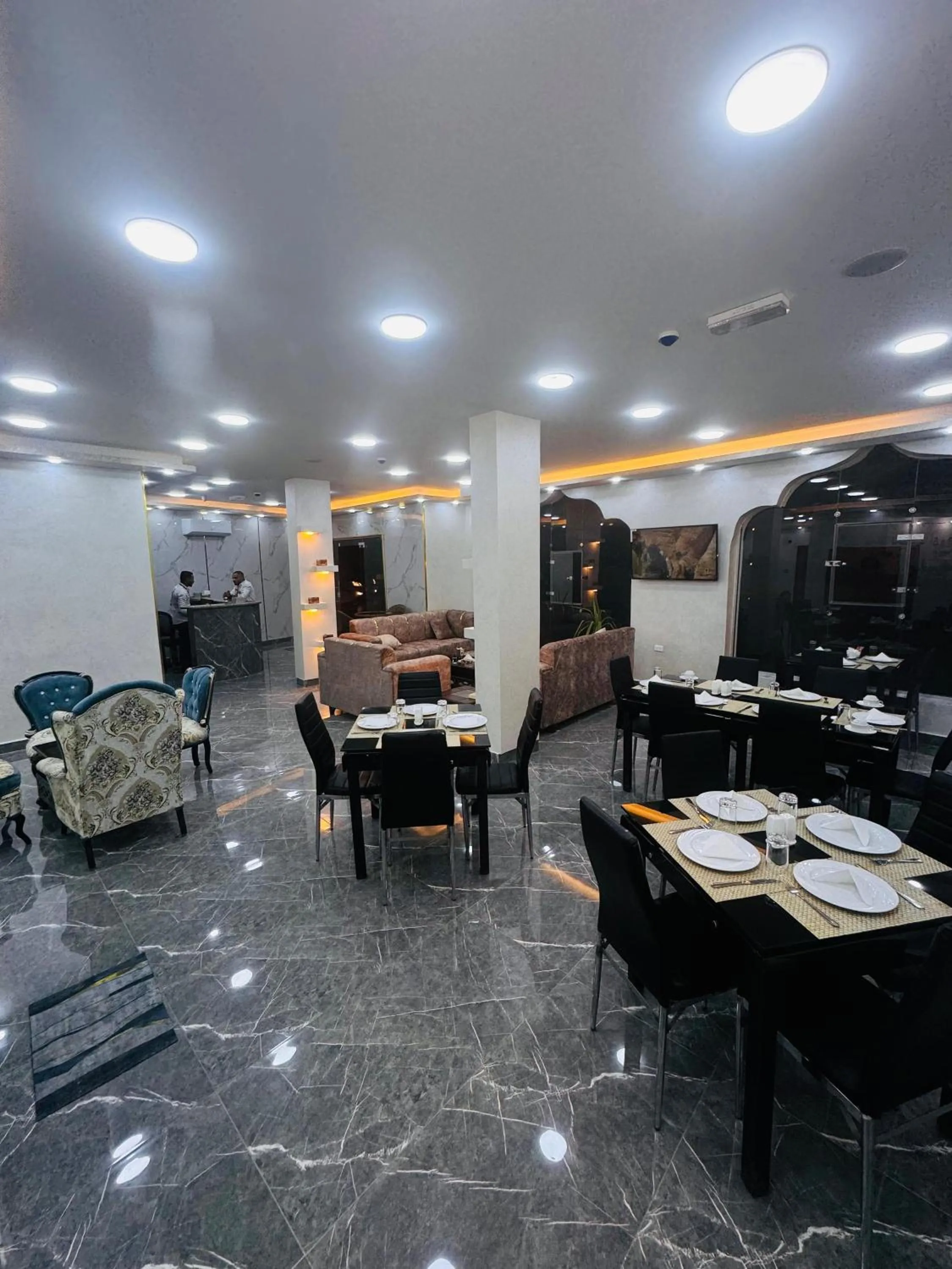 Seating area in Marsa City Hotel