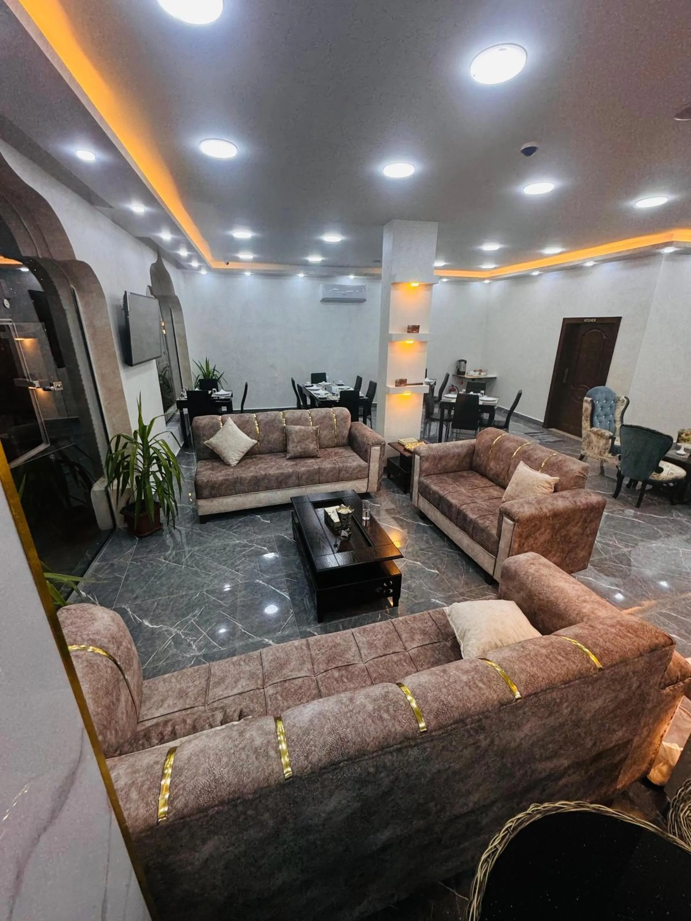 Seating area in Marsa City Hotel