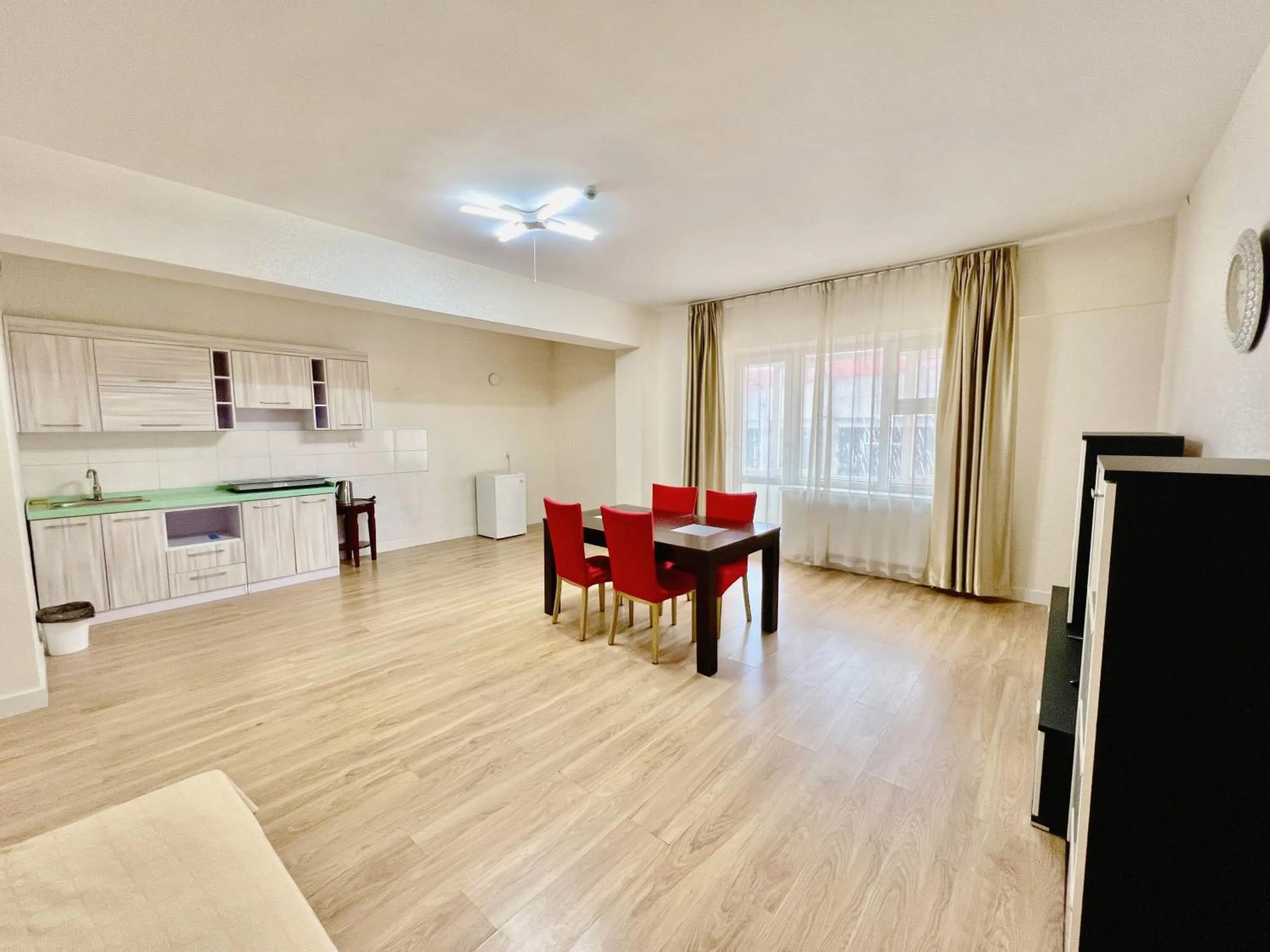 Kitchen or kitchenette in Negdelchin Hotel & Service Apartment