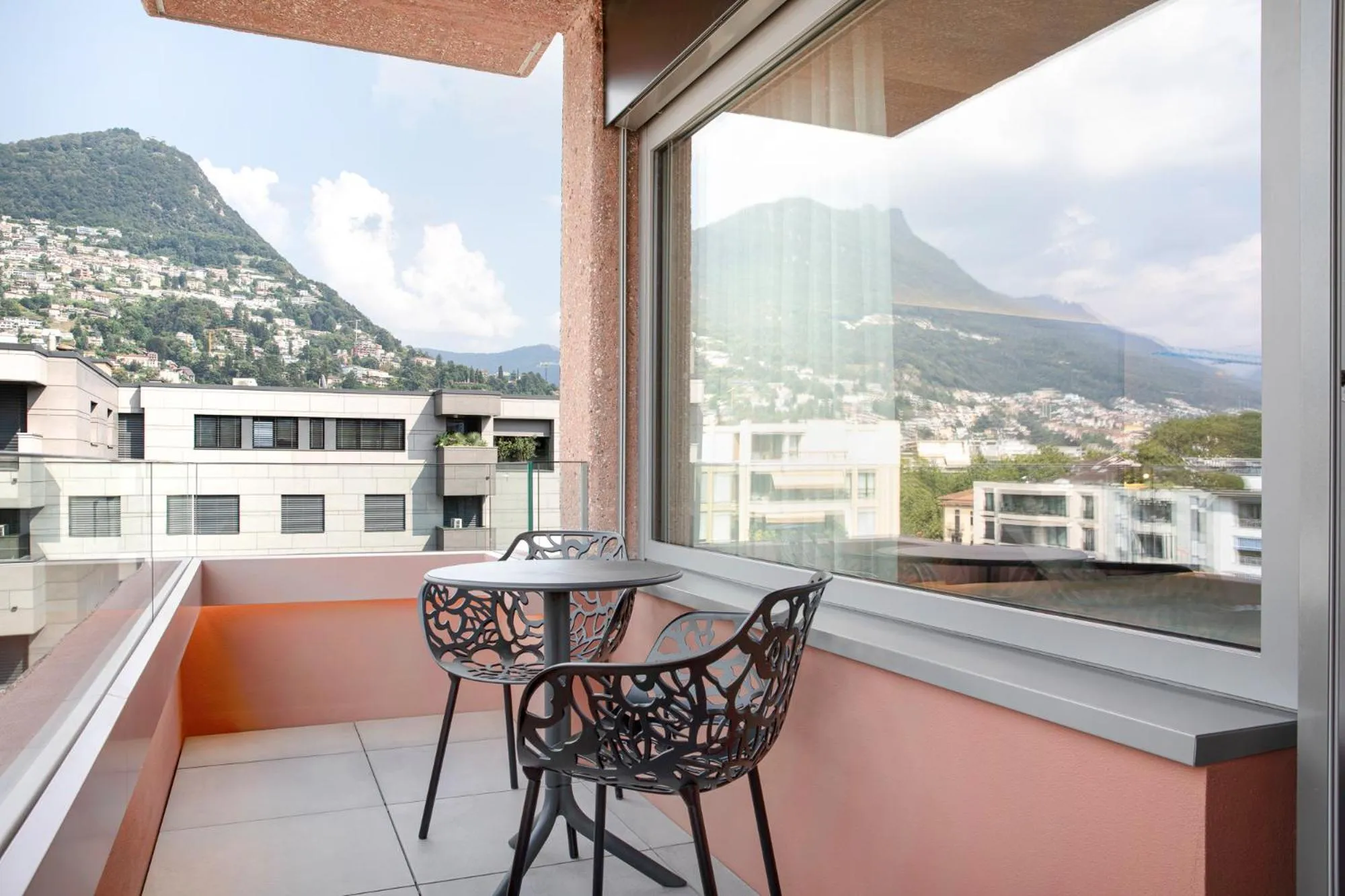 Balcony/Terrace in VISIONAPARTMENTS Lugano - contactless check-in