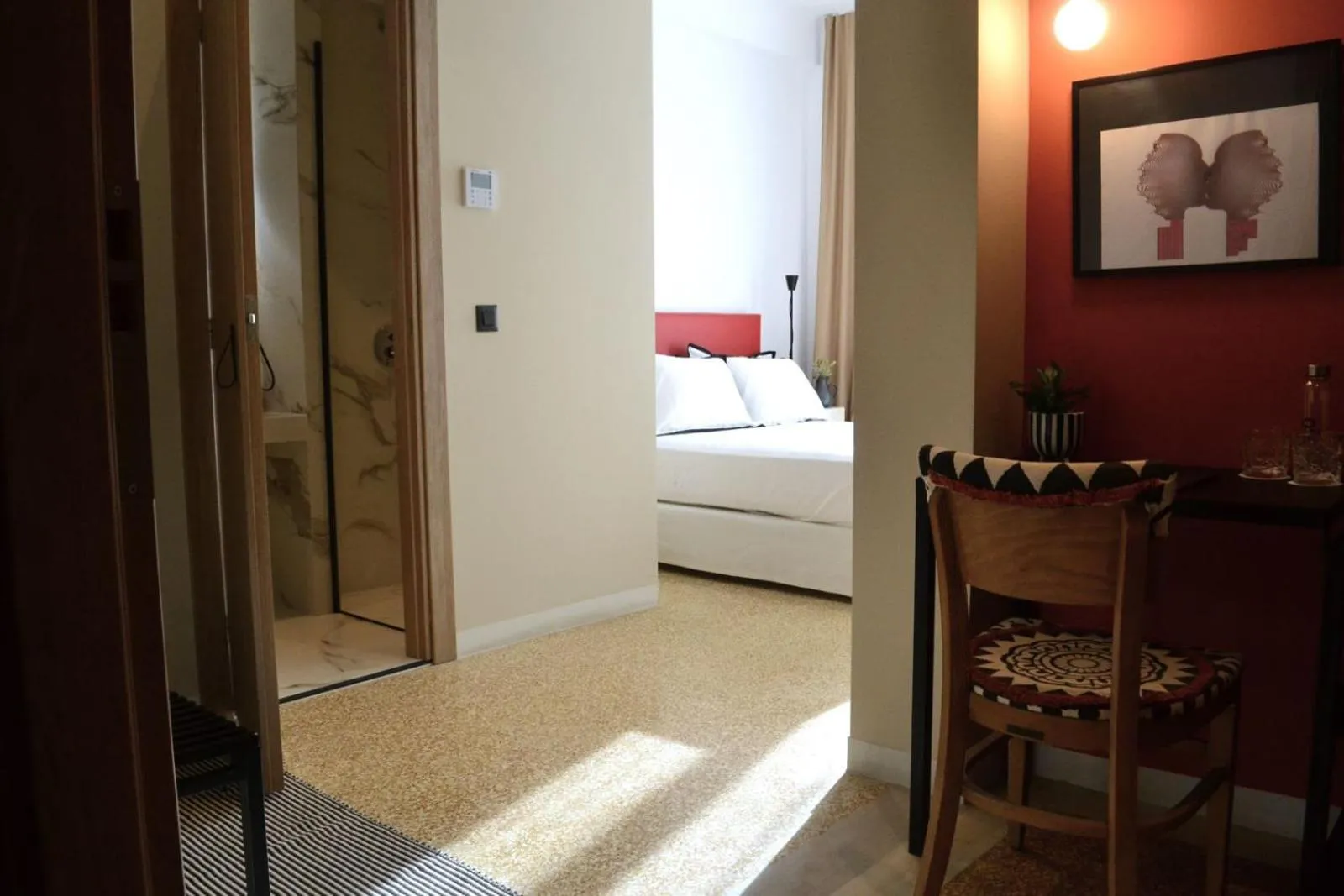 Bed in Anasa Hotel Athens