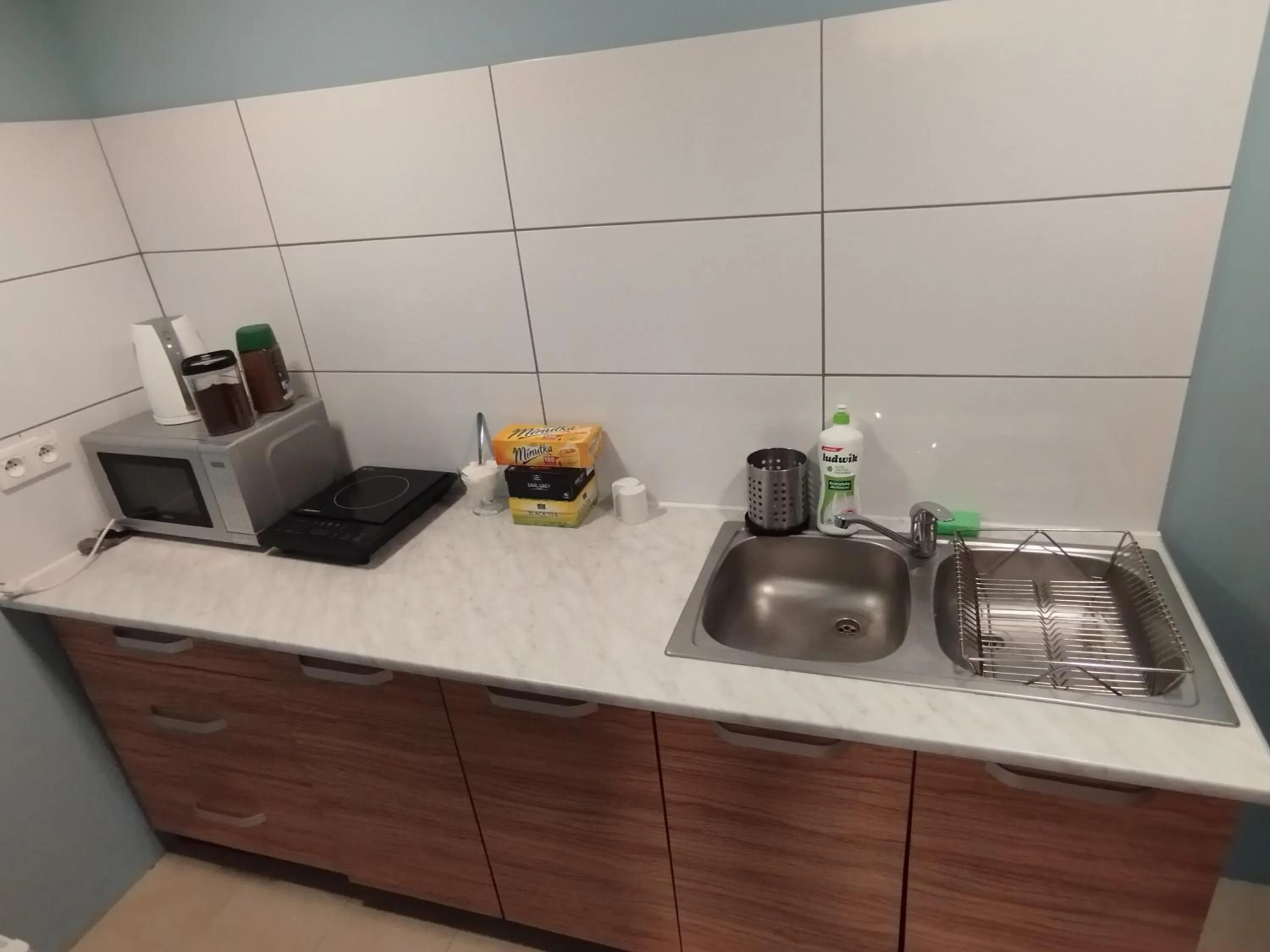 Kitchen or kitchenette in Hostel Rakietka