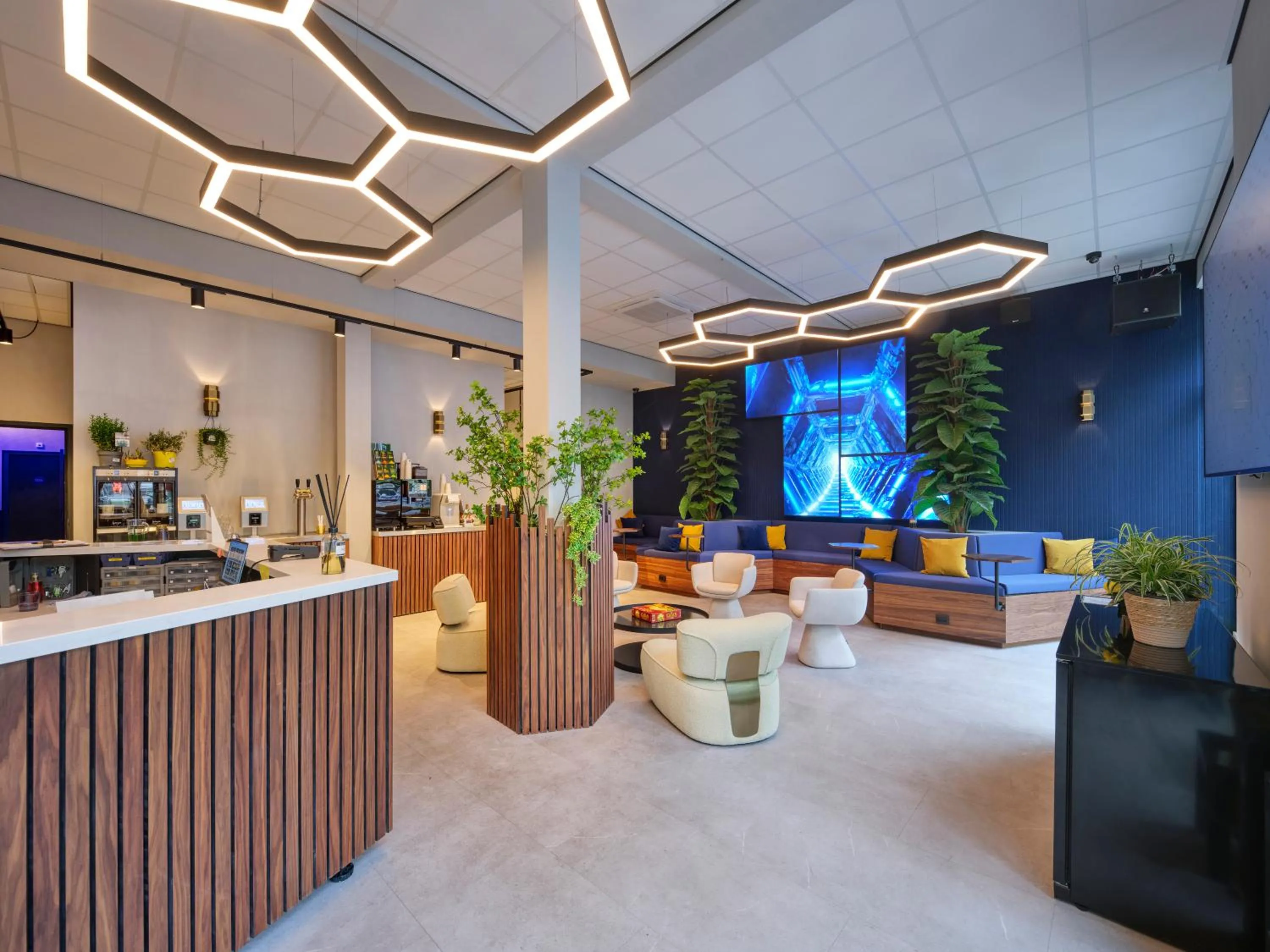 TV and multimedia in The Hyve Capsule hostel Amsterdam