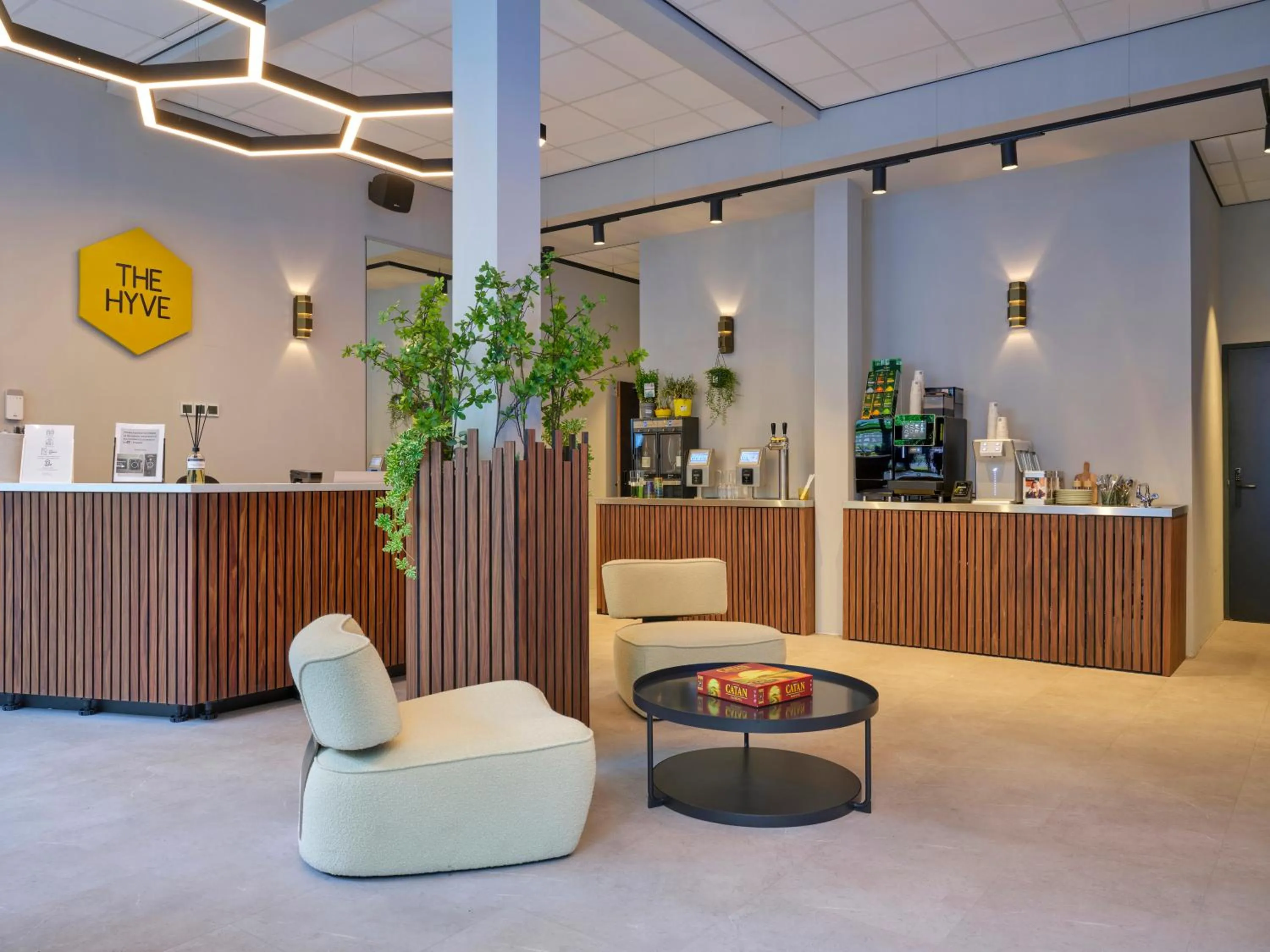 Lobby or reception in The Hyve Capsule hostel Amsterdam