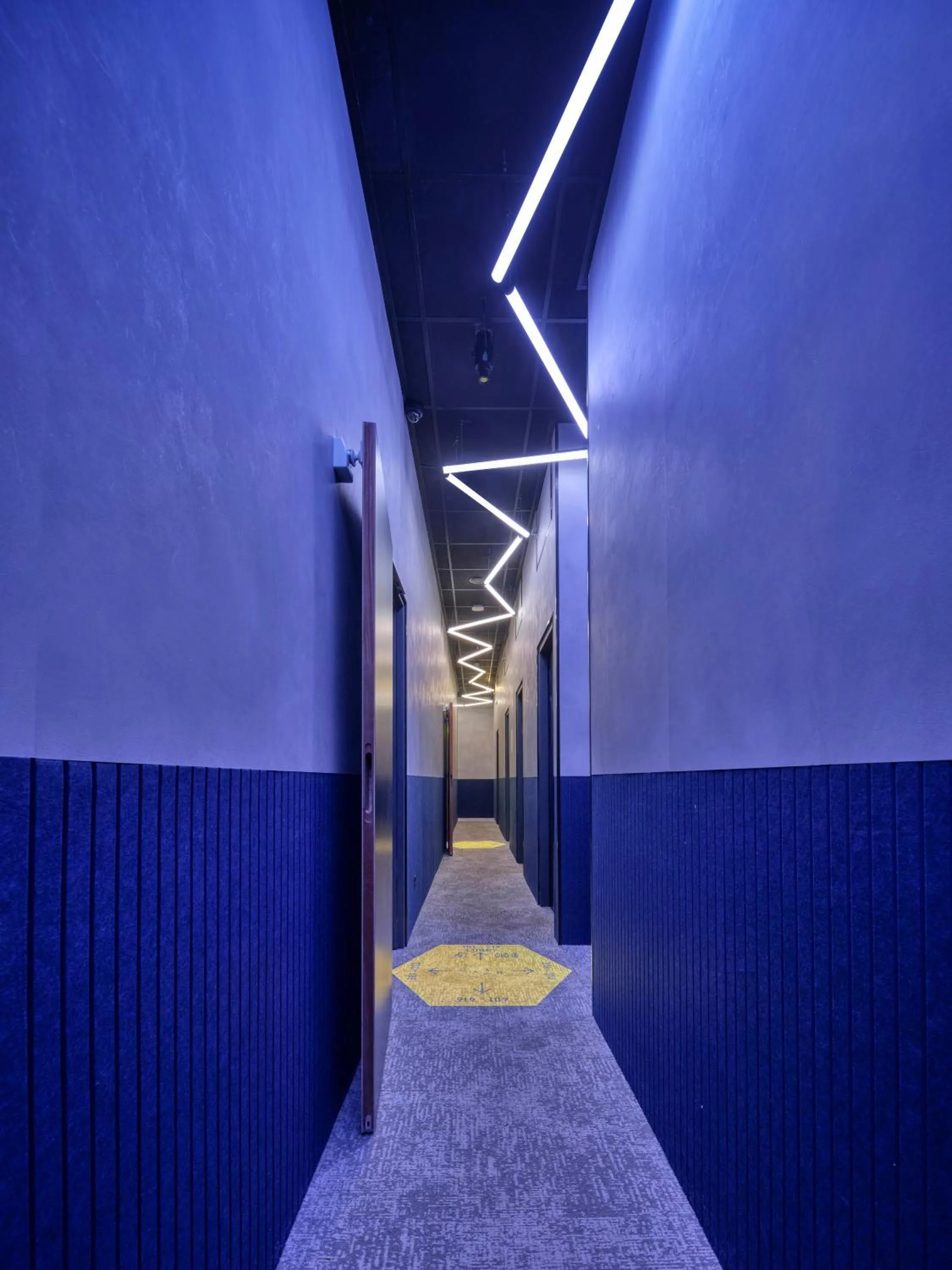 Decorative detail in The Hyve Capsule hostel Amsterdam