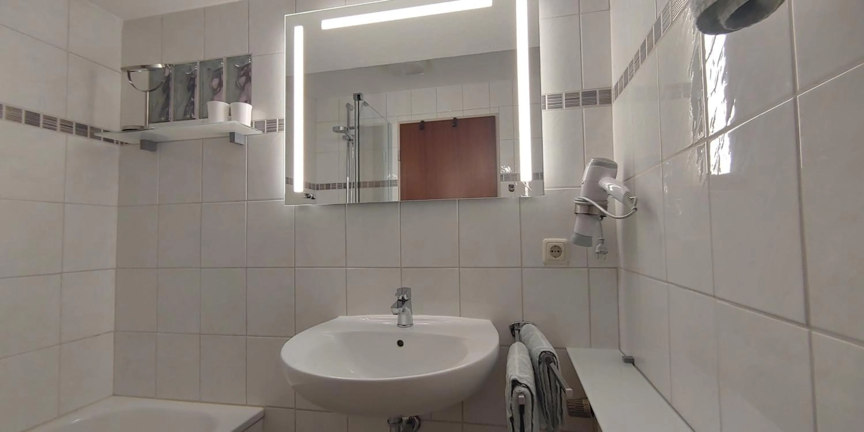 Bathroom in Ferienwohnungen Andrea