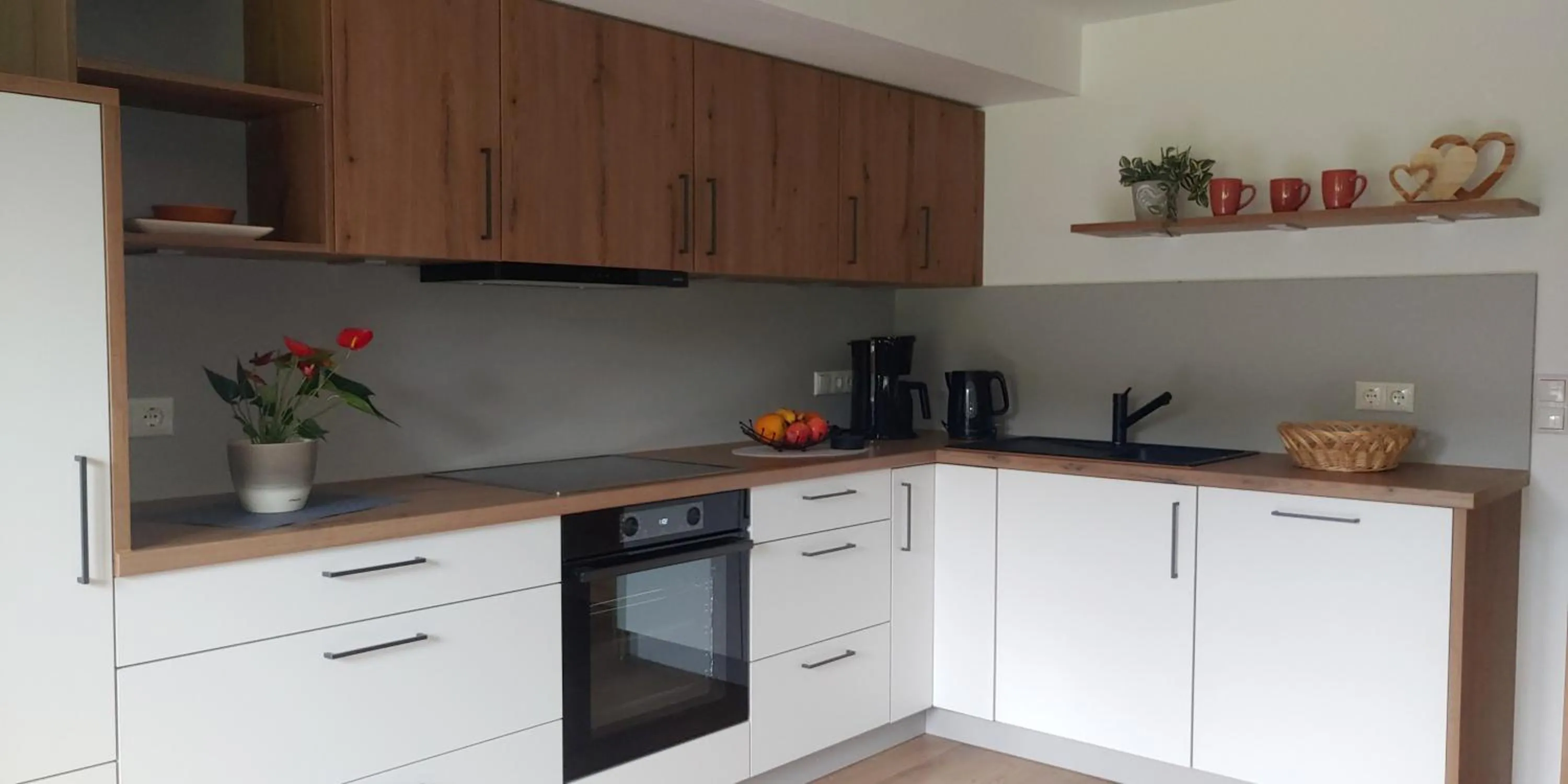 Kitchen or kitchenette in Ferienwohnungen Andrea