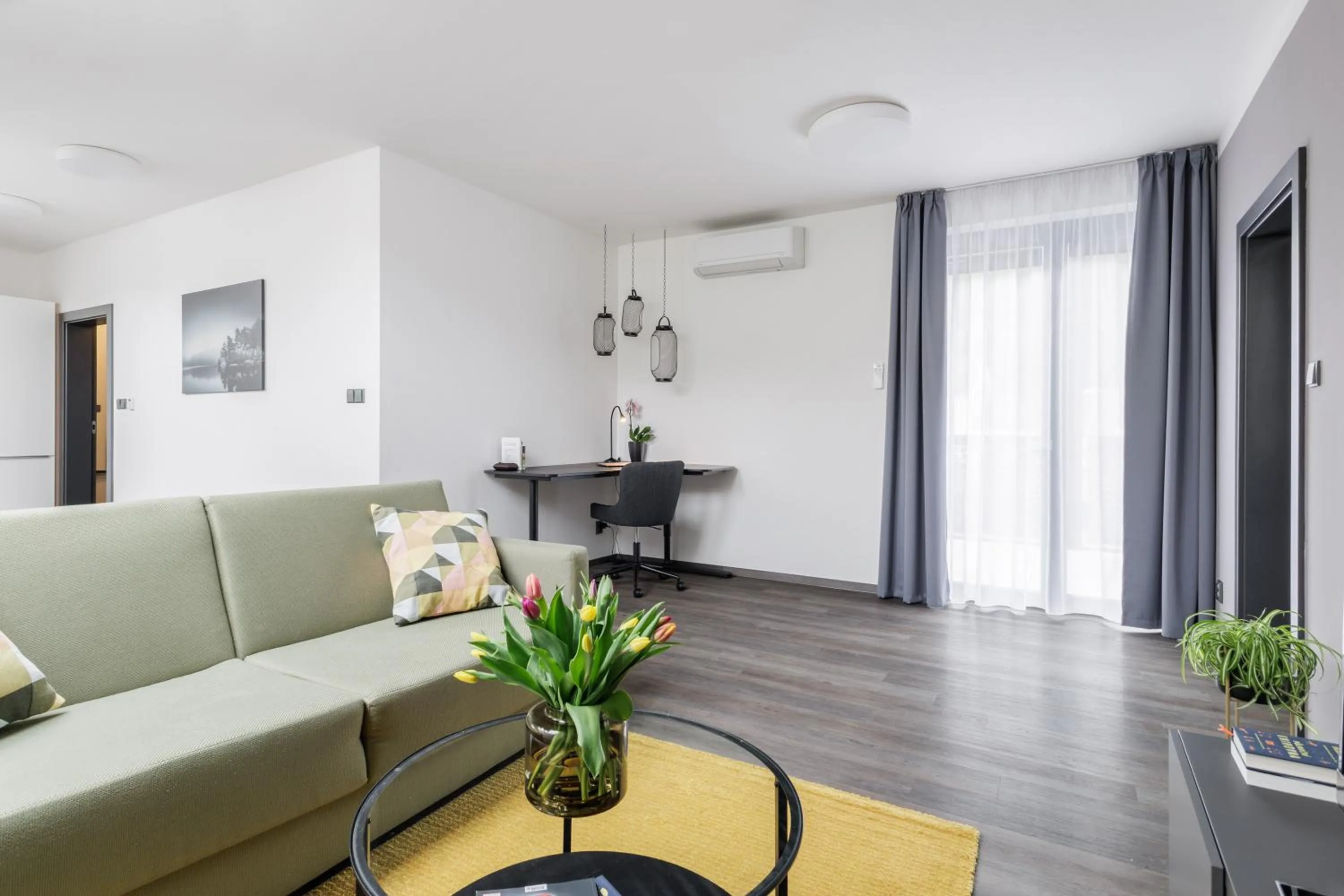 Living room in River Apartments