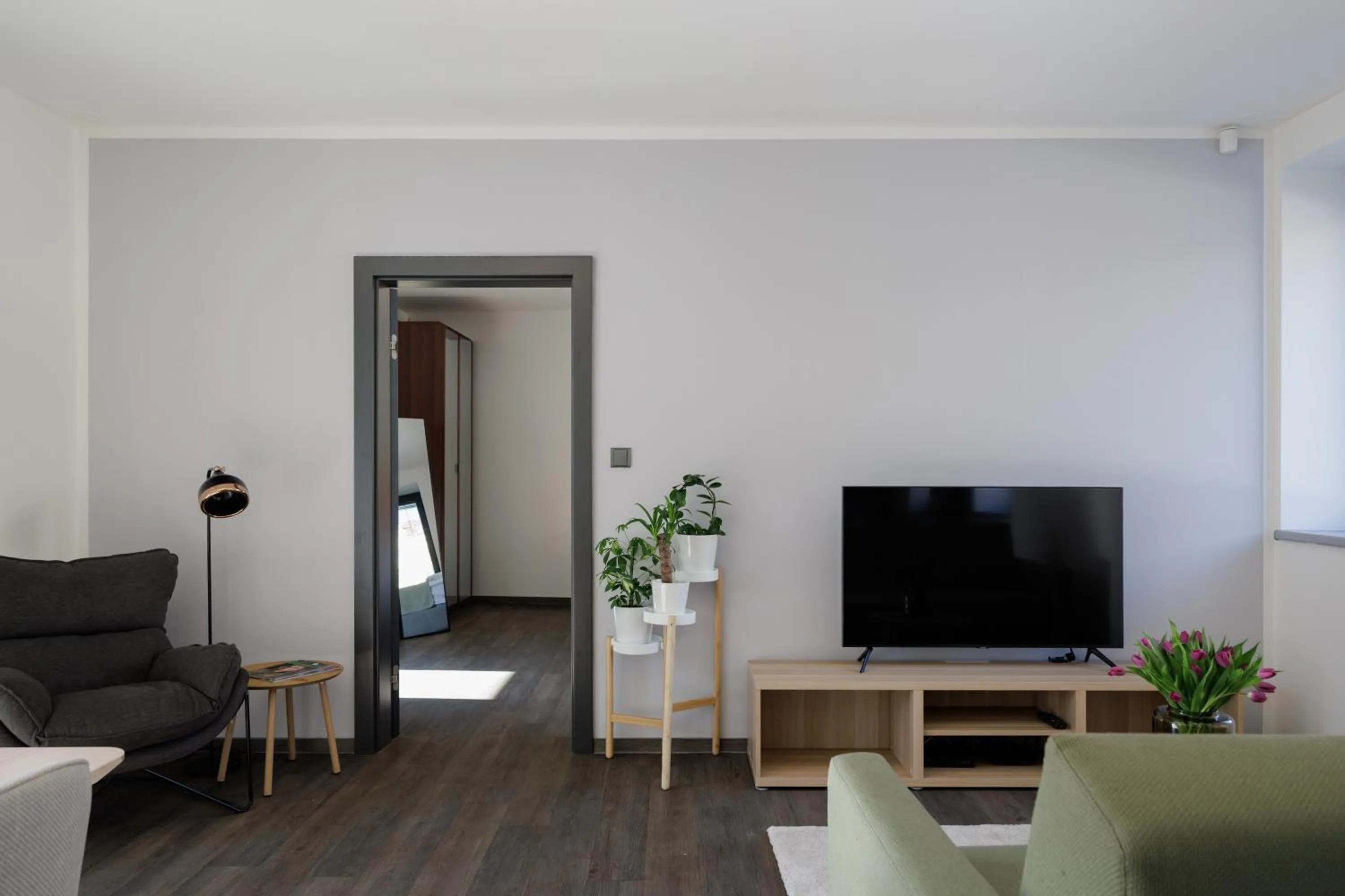 Living room in River Apartments