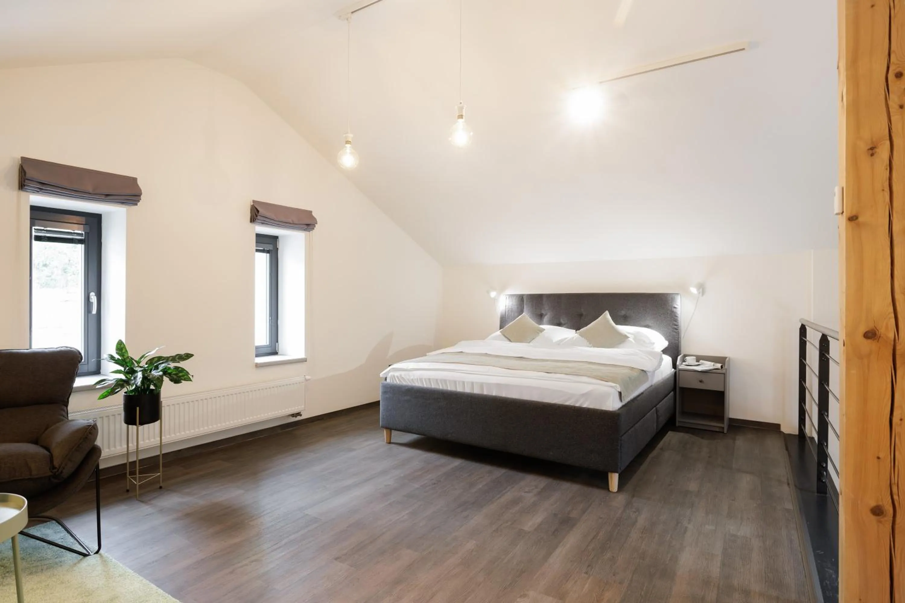 Bed in River Apartments