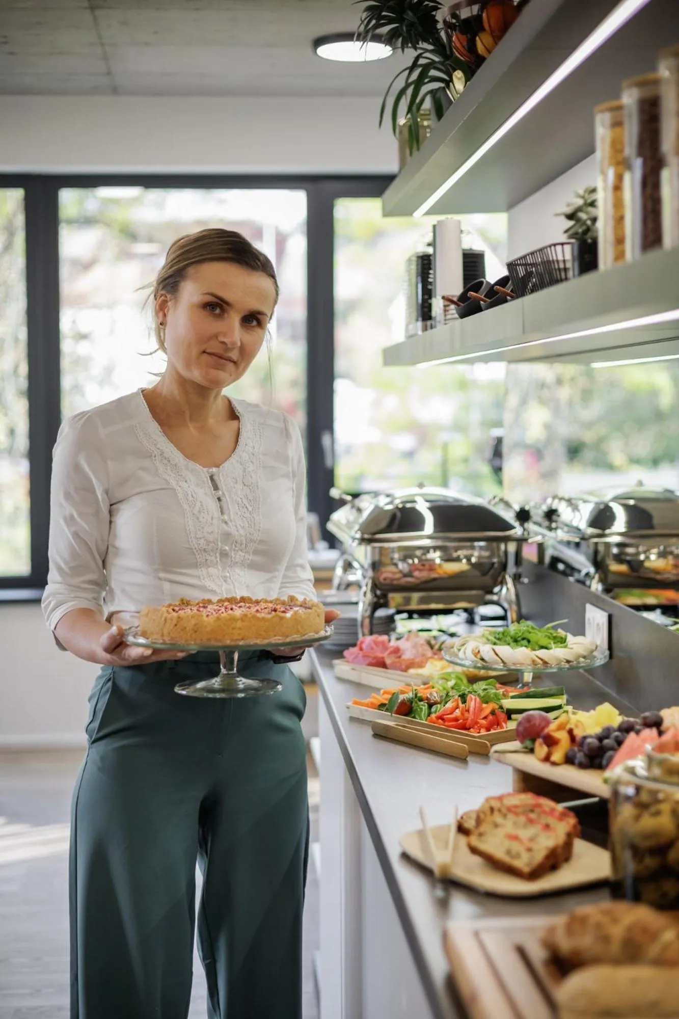 Buffet breakfast in River Apartments
