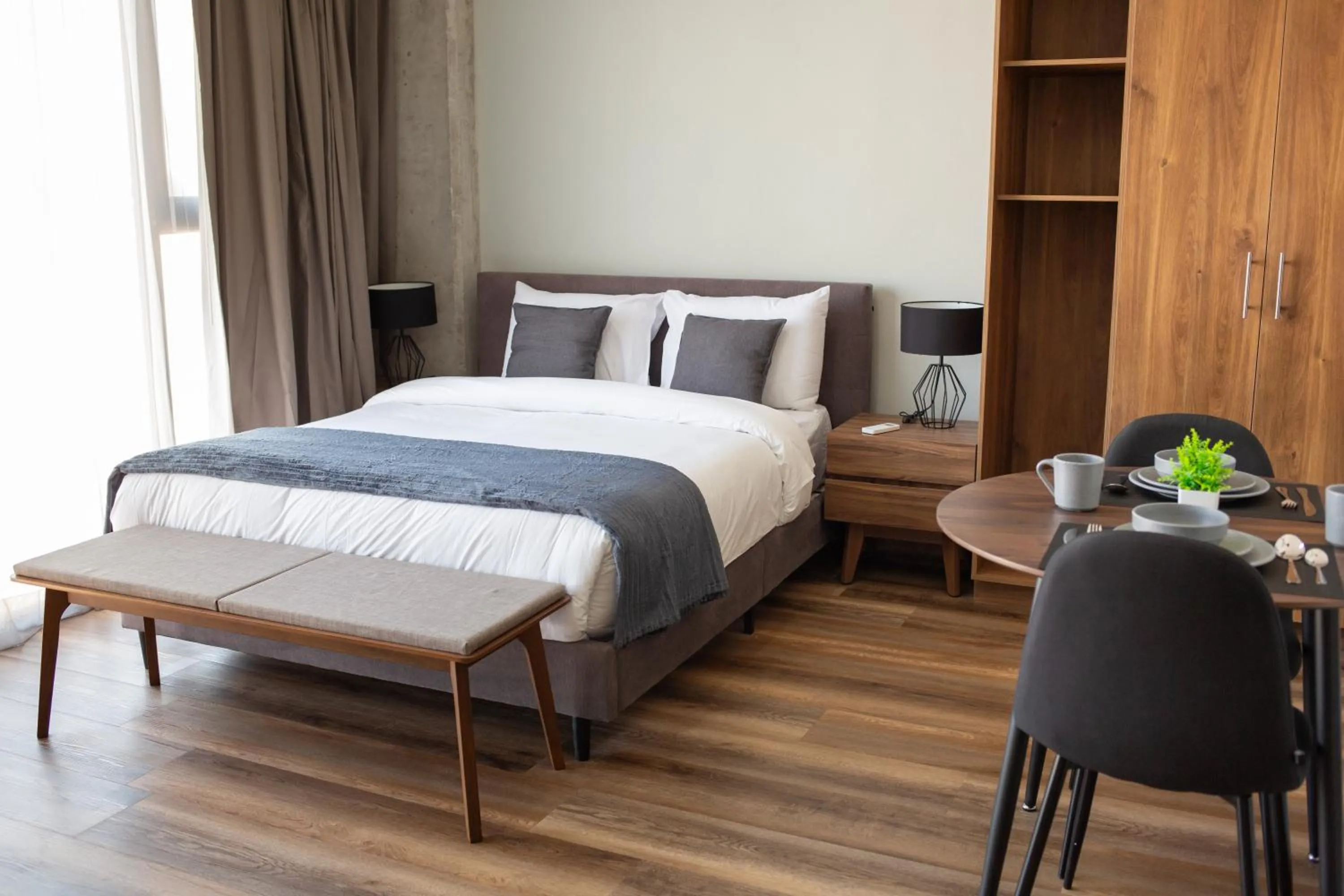 Bed in Suites del Carmen Consulado