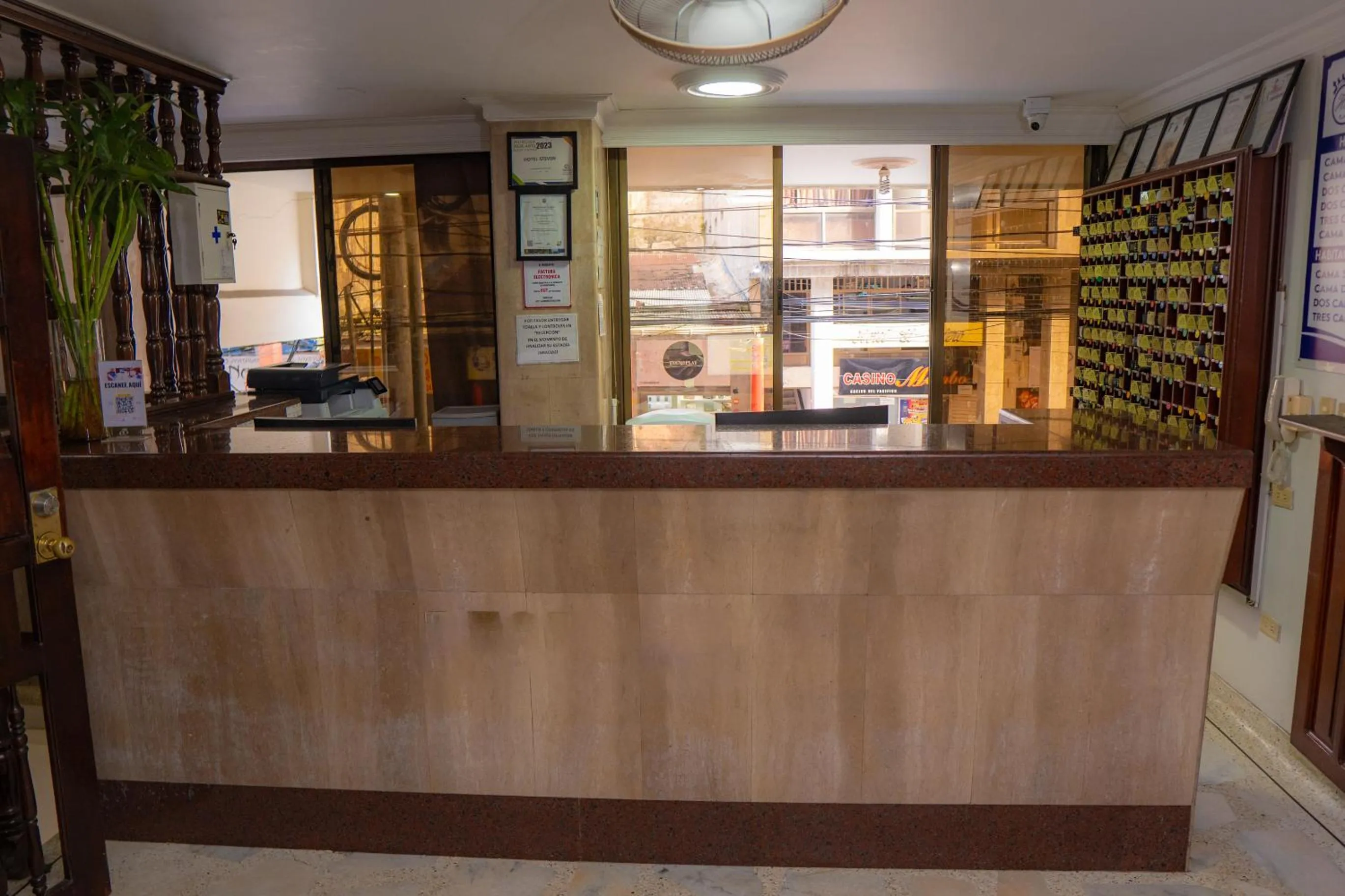 Lobby or reception in Hotel Steven