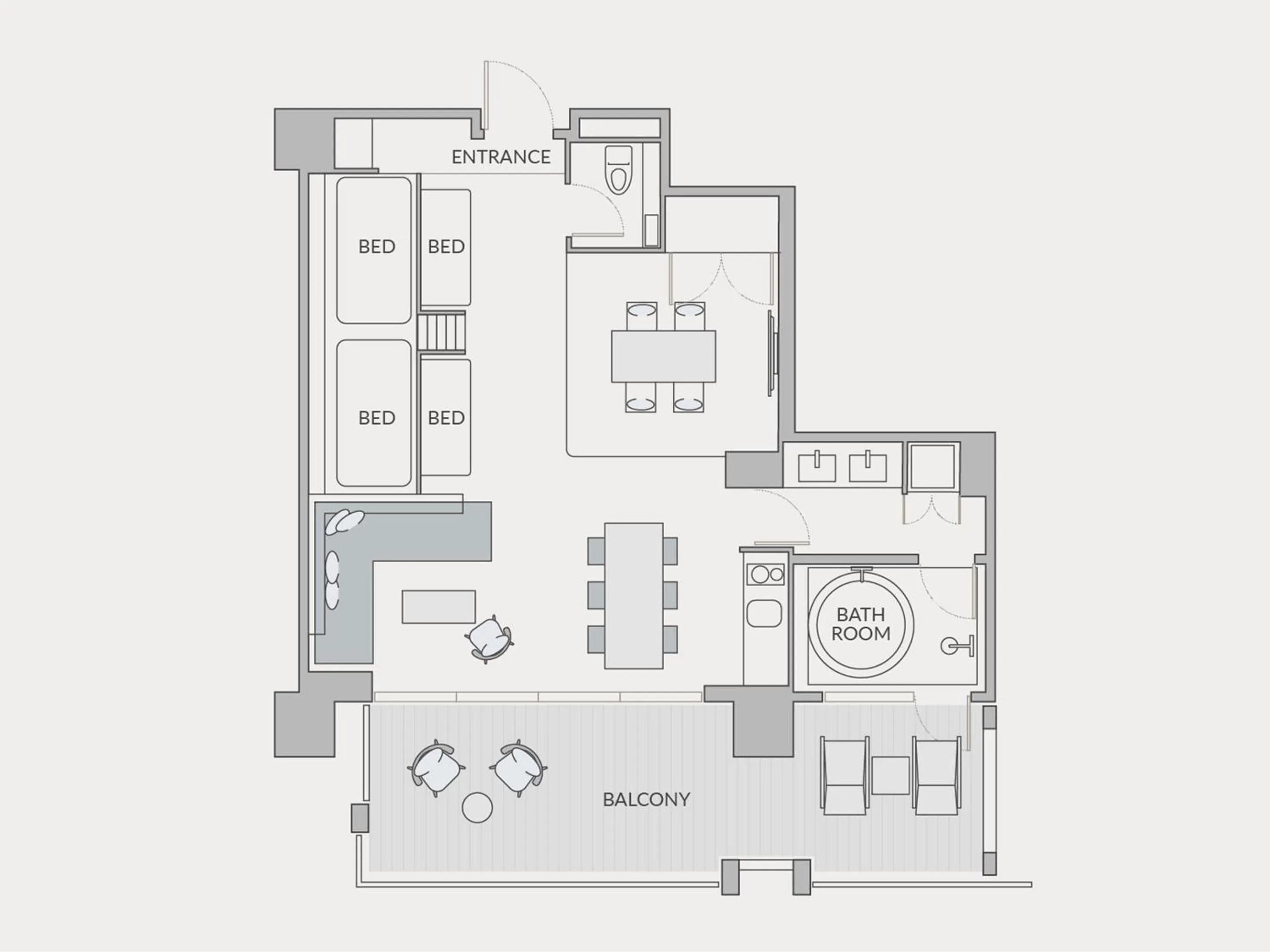 Floor plan in seven x seven ISHIGAKI