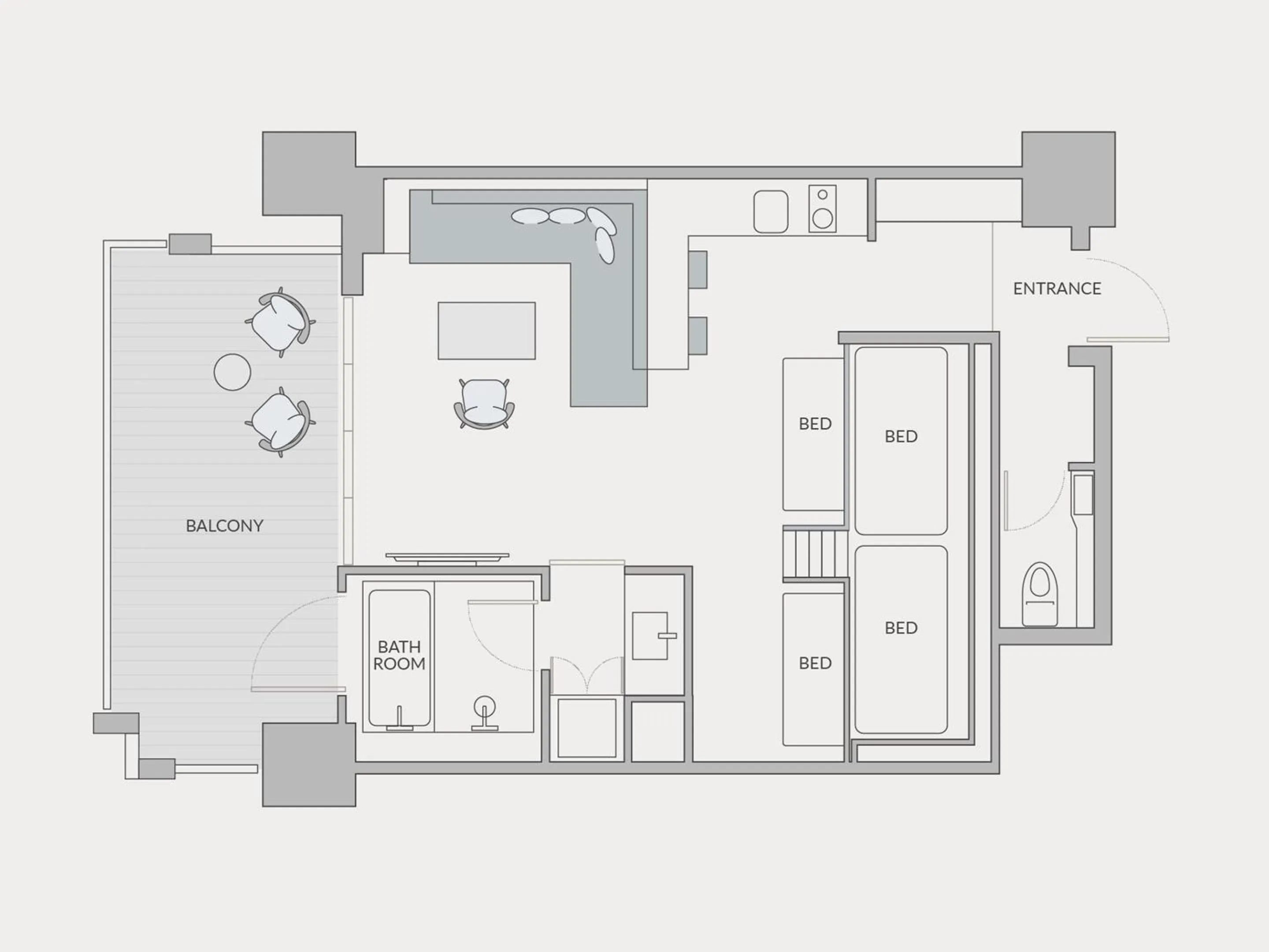 Floor plan in seven x seven ISHIGAKI