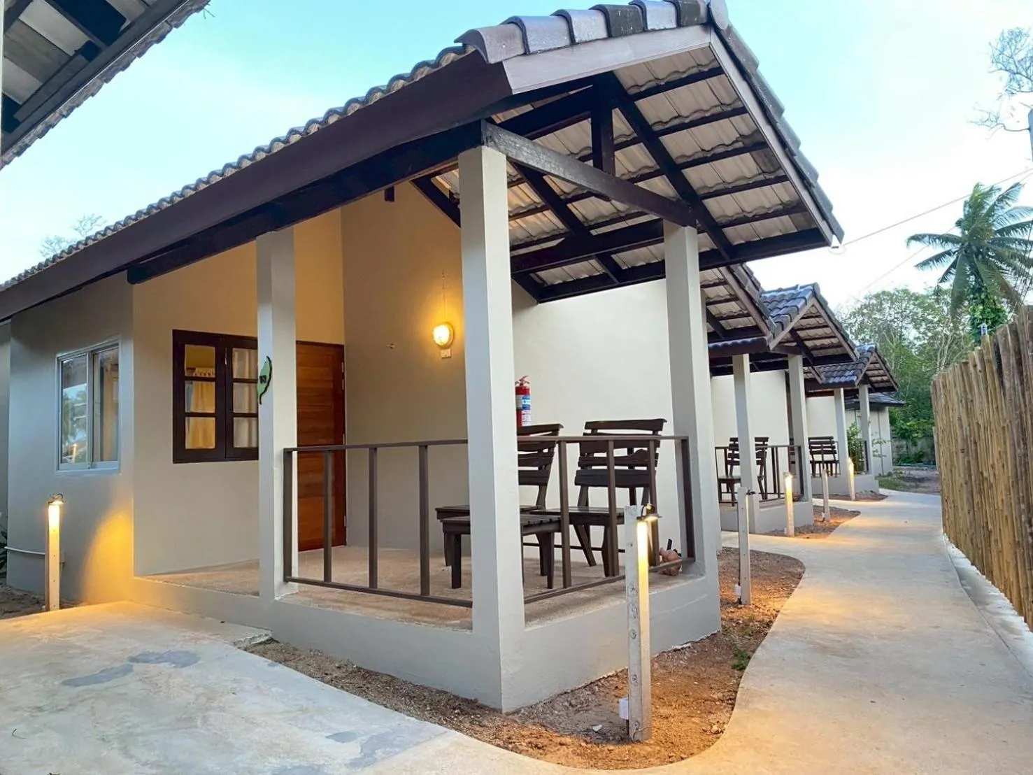 Patio in Chumphon Cabana Resort