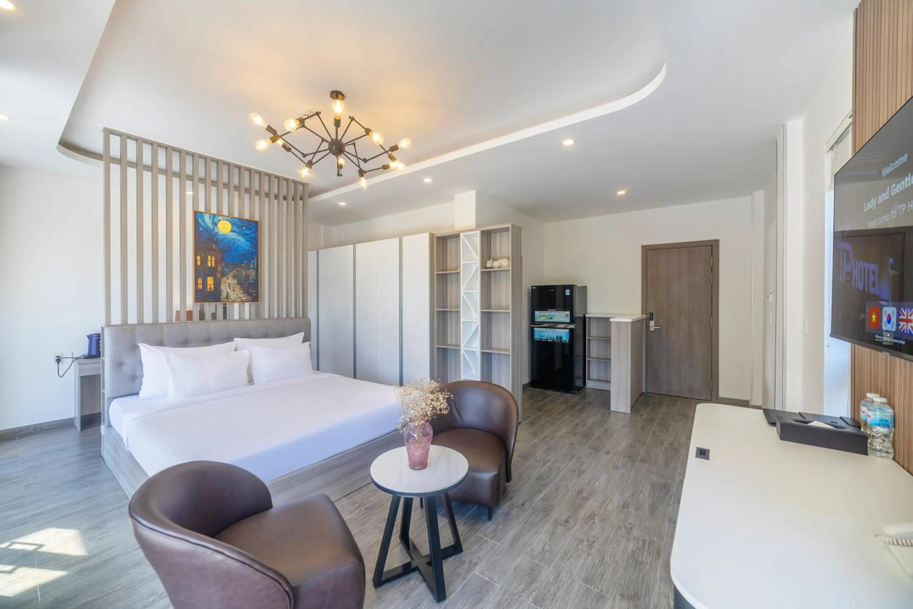 Photo of the whole room, Bed in TP Dalat Hotel