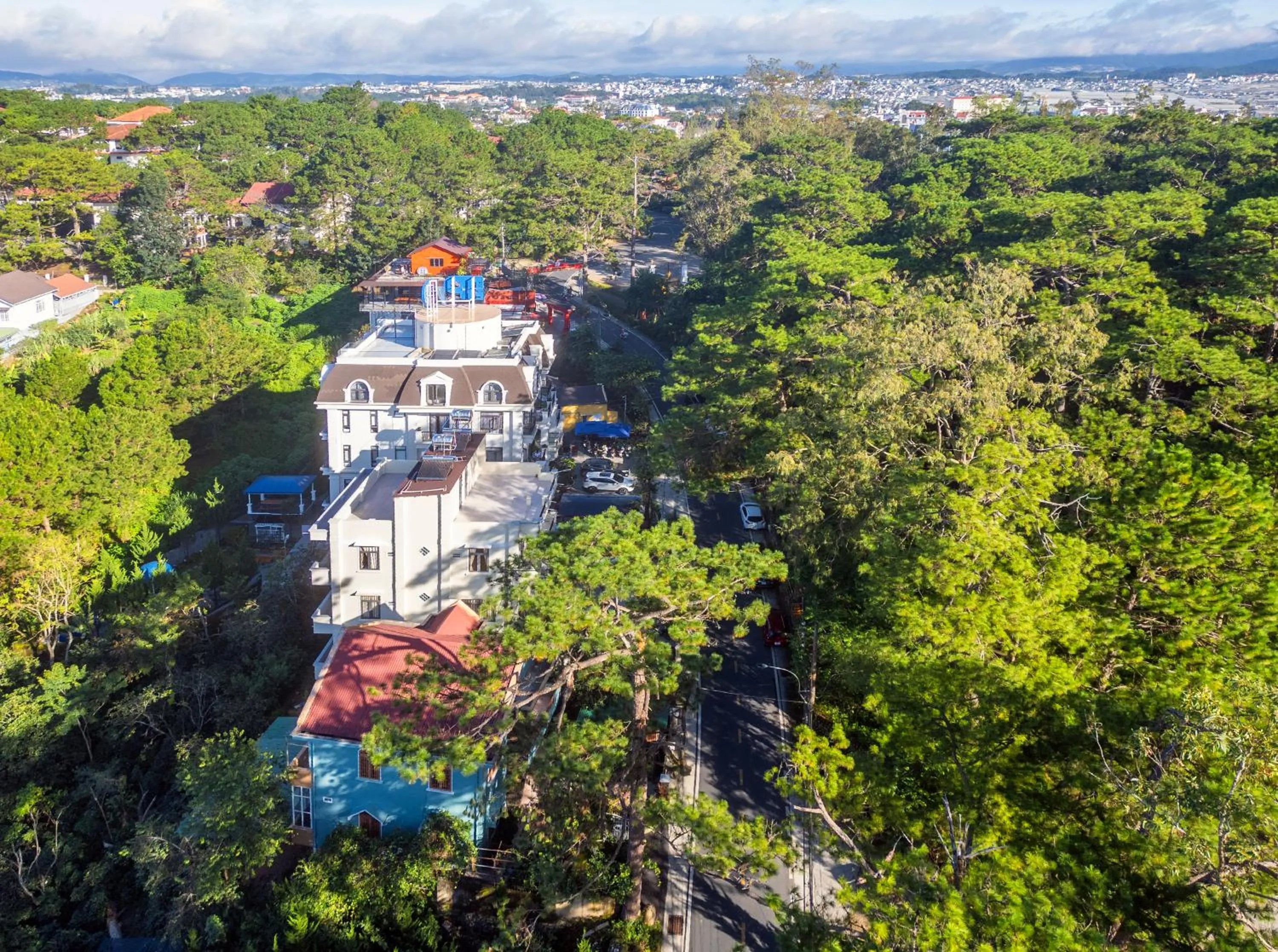 Bird's eye view in TP Dalat Hotel