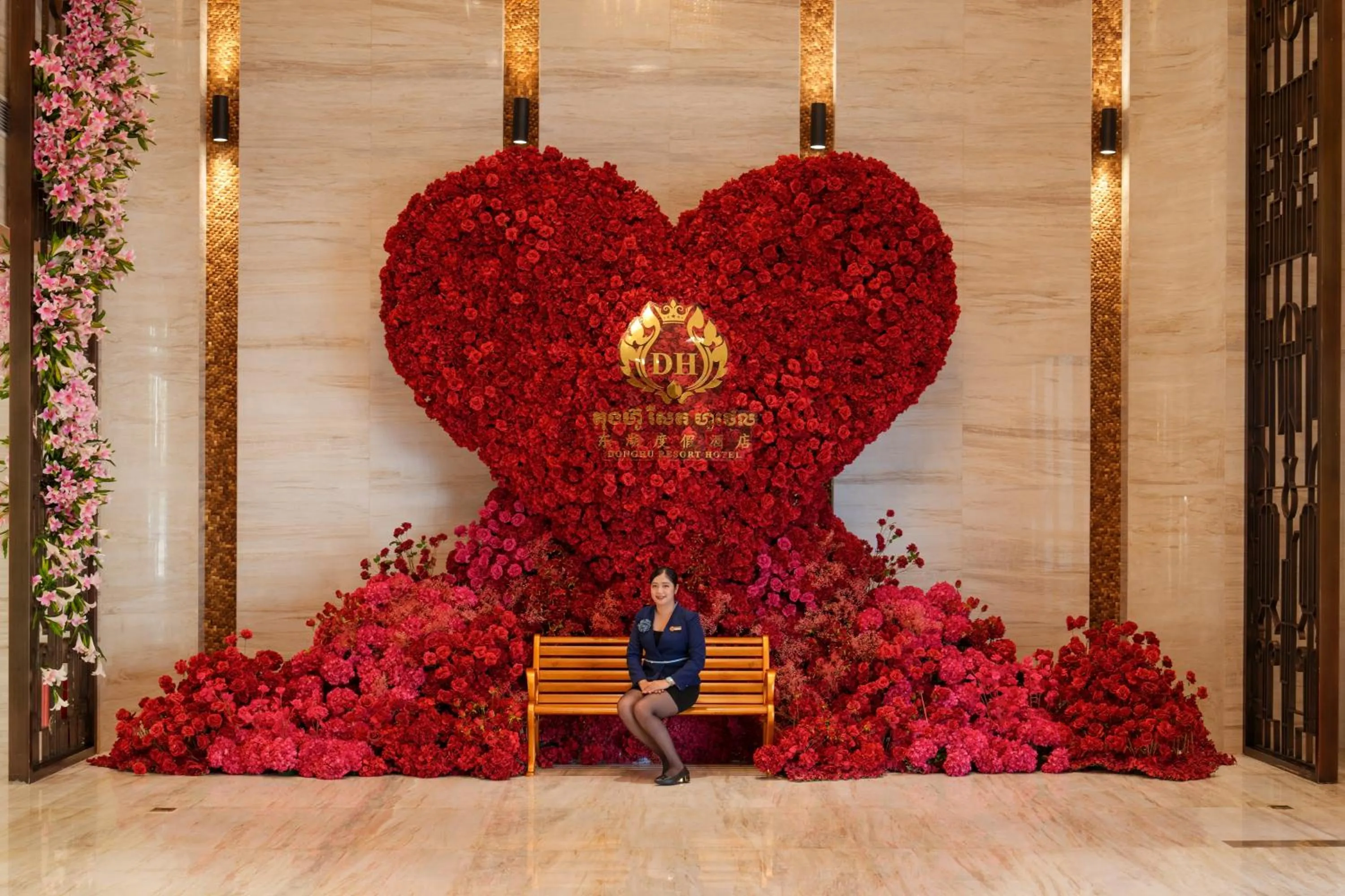 Lobby or reception in DongHu Resort Hotel