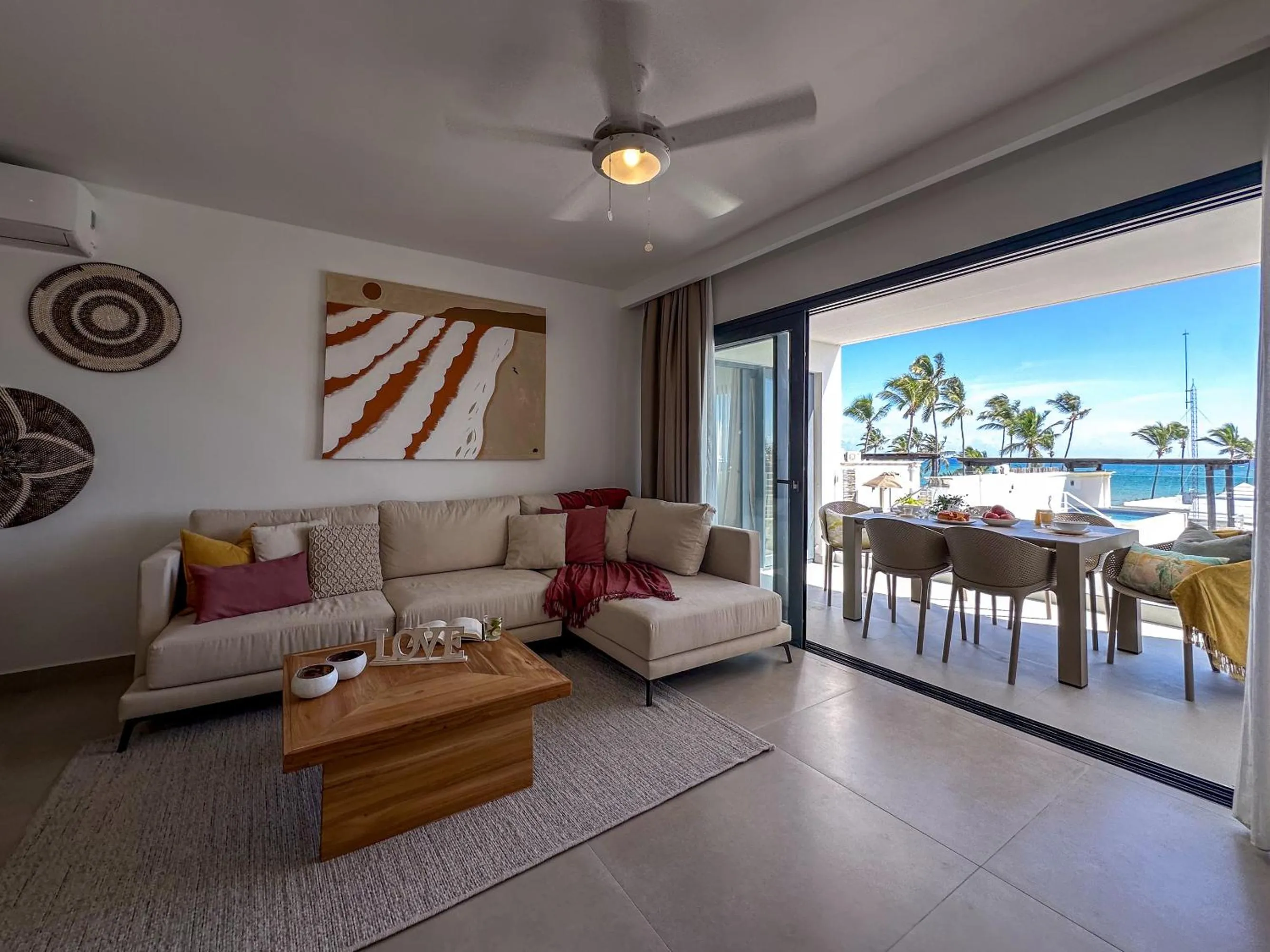 Living room in Beach Homes Punta Cana