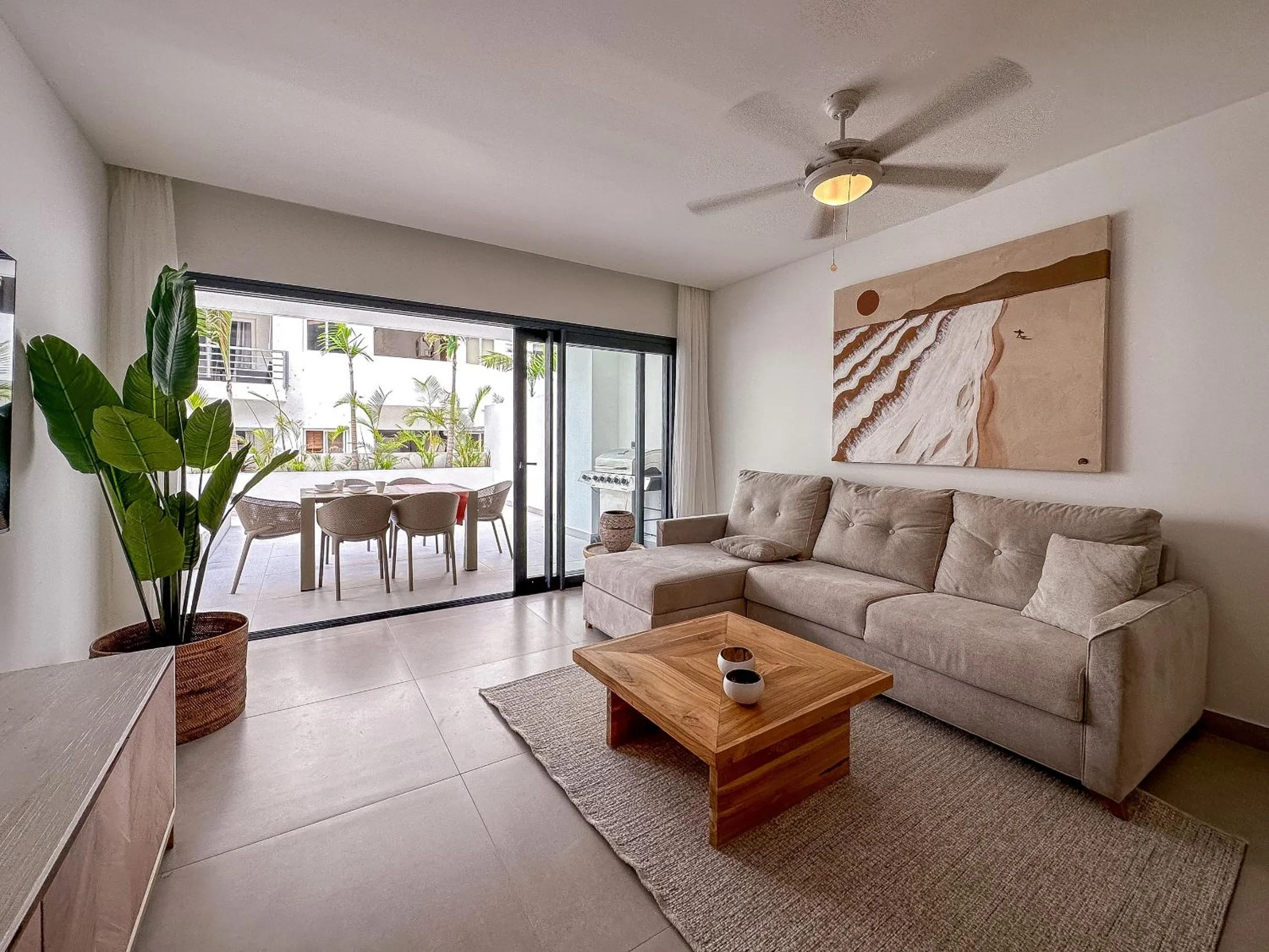 Living room in Beach Homes Punta Cana