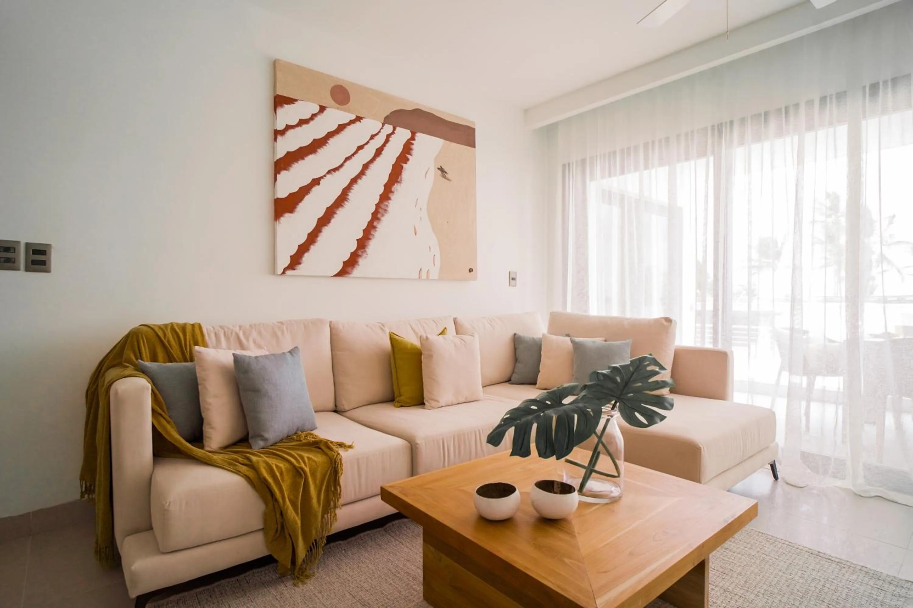 Living room in Beach Homes Punta Cana