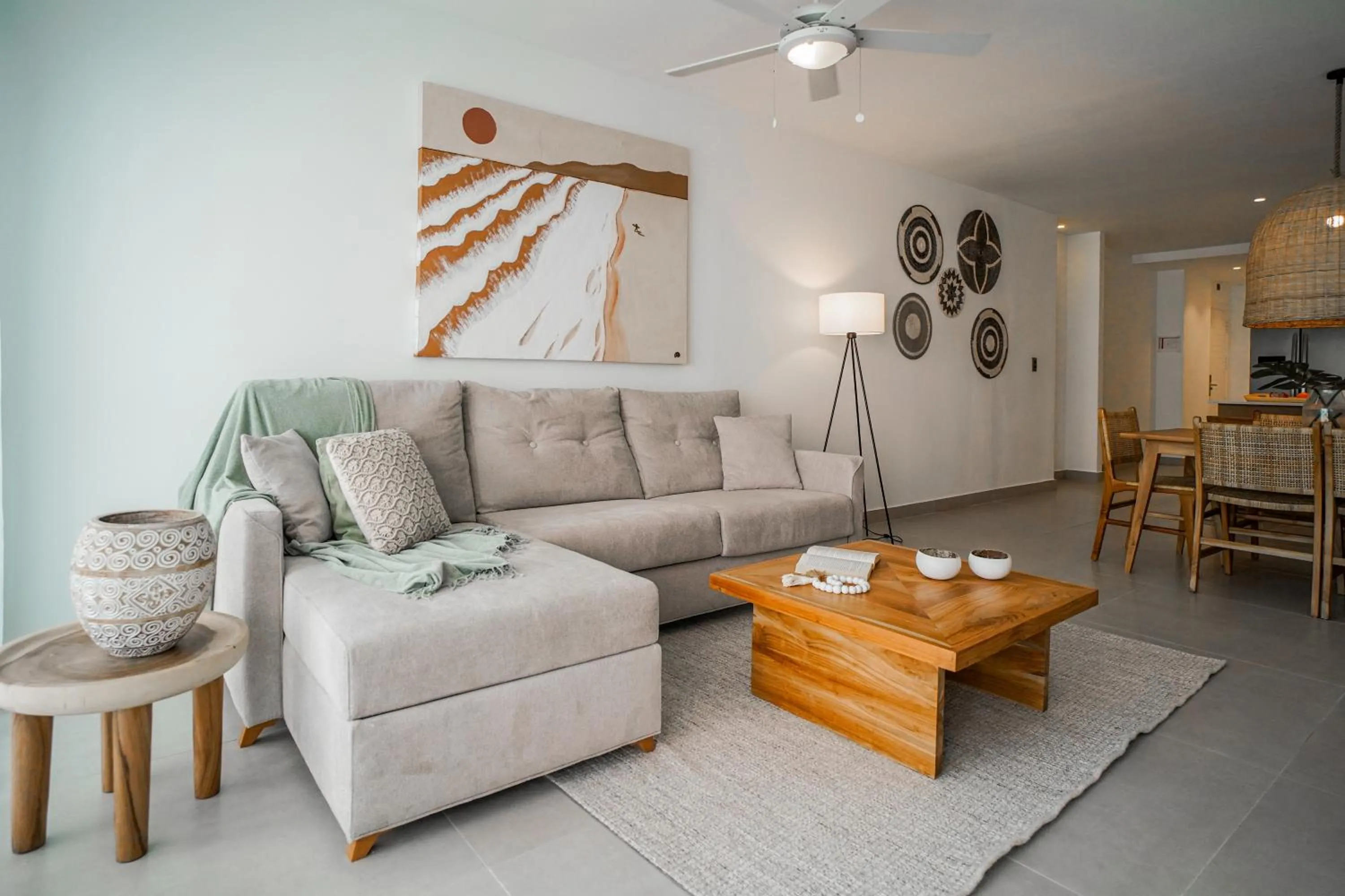 Living room in Beach Homes Punta Cana