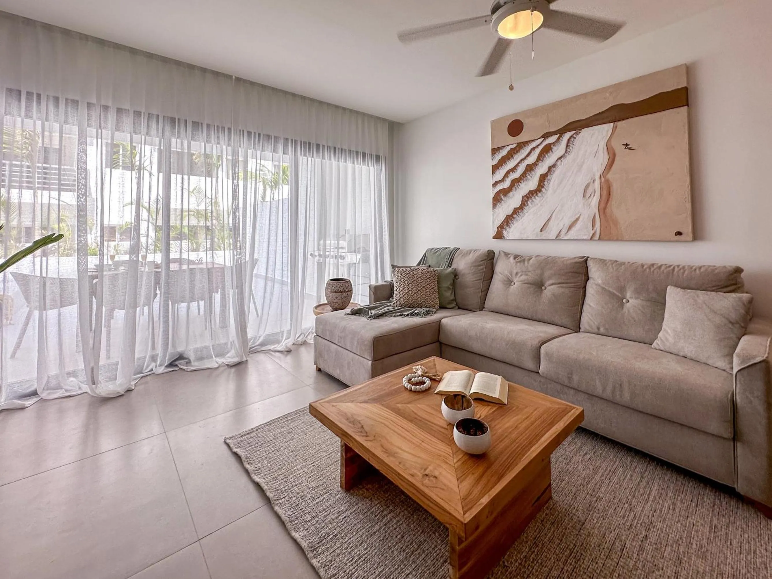 Living room in Beach Homes Punta Cana