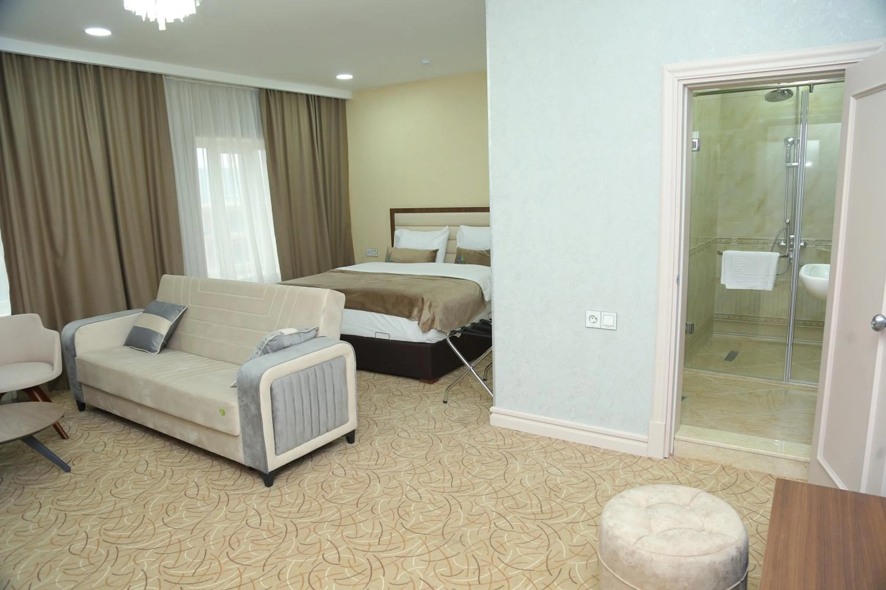 Bed in Gabala Bless Hotel Cottage