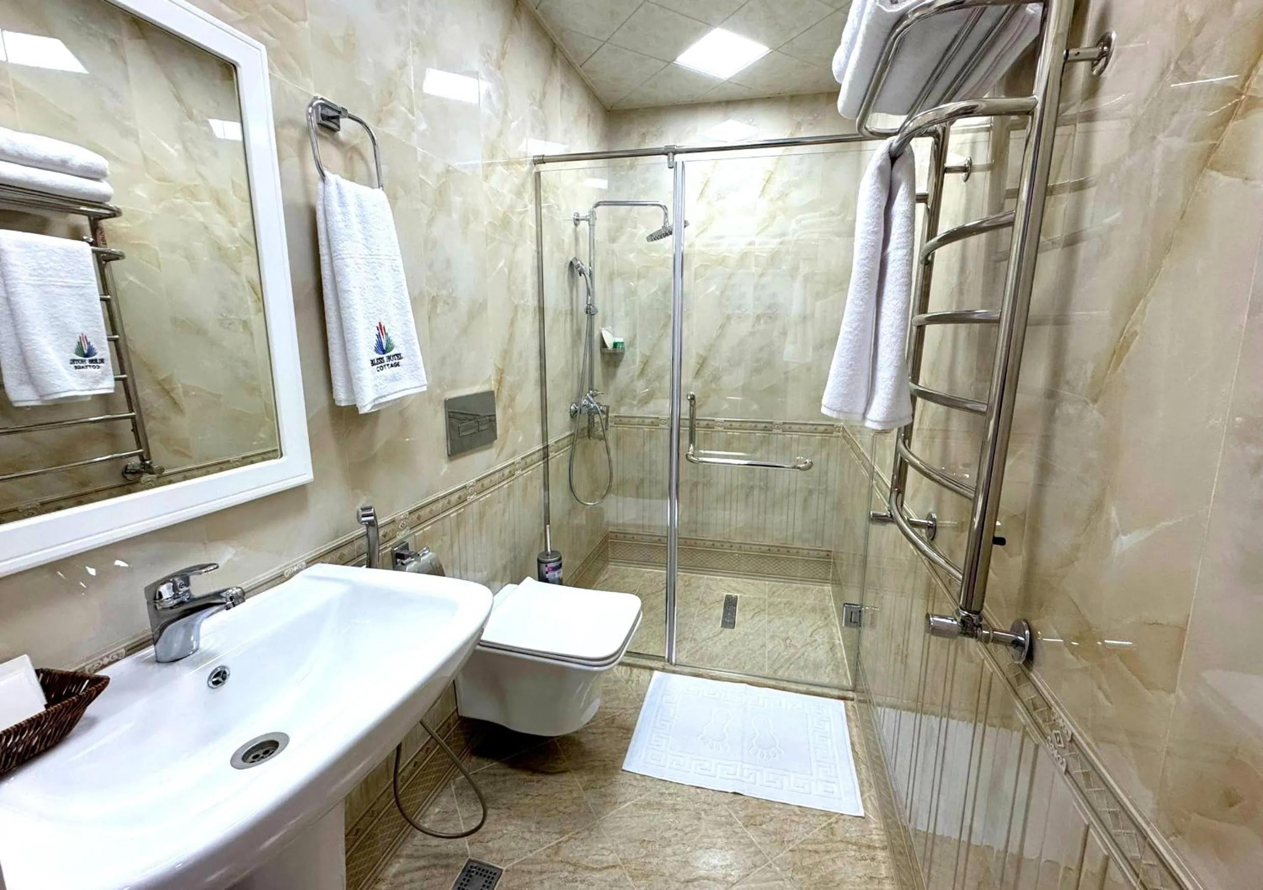 Shower in Gabala Bless Hotel Cottage