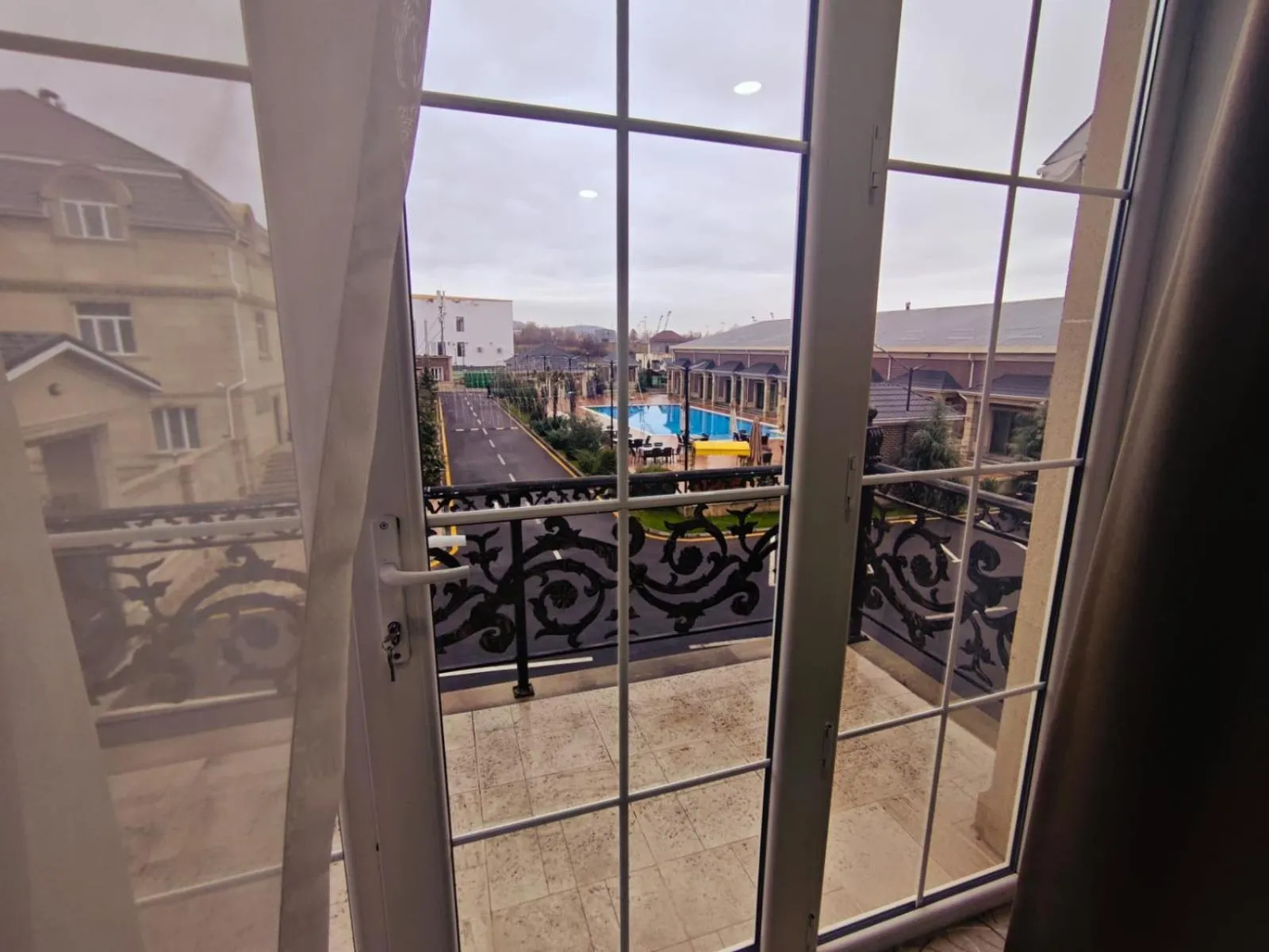 Balcony/Terrace in Gabala Bless Hotel Cottage