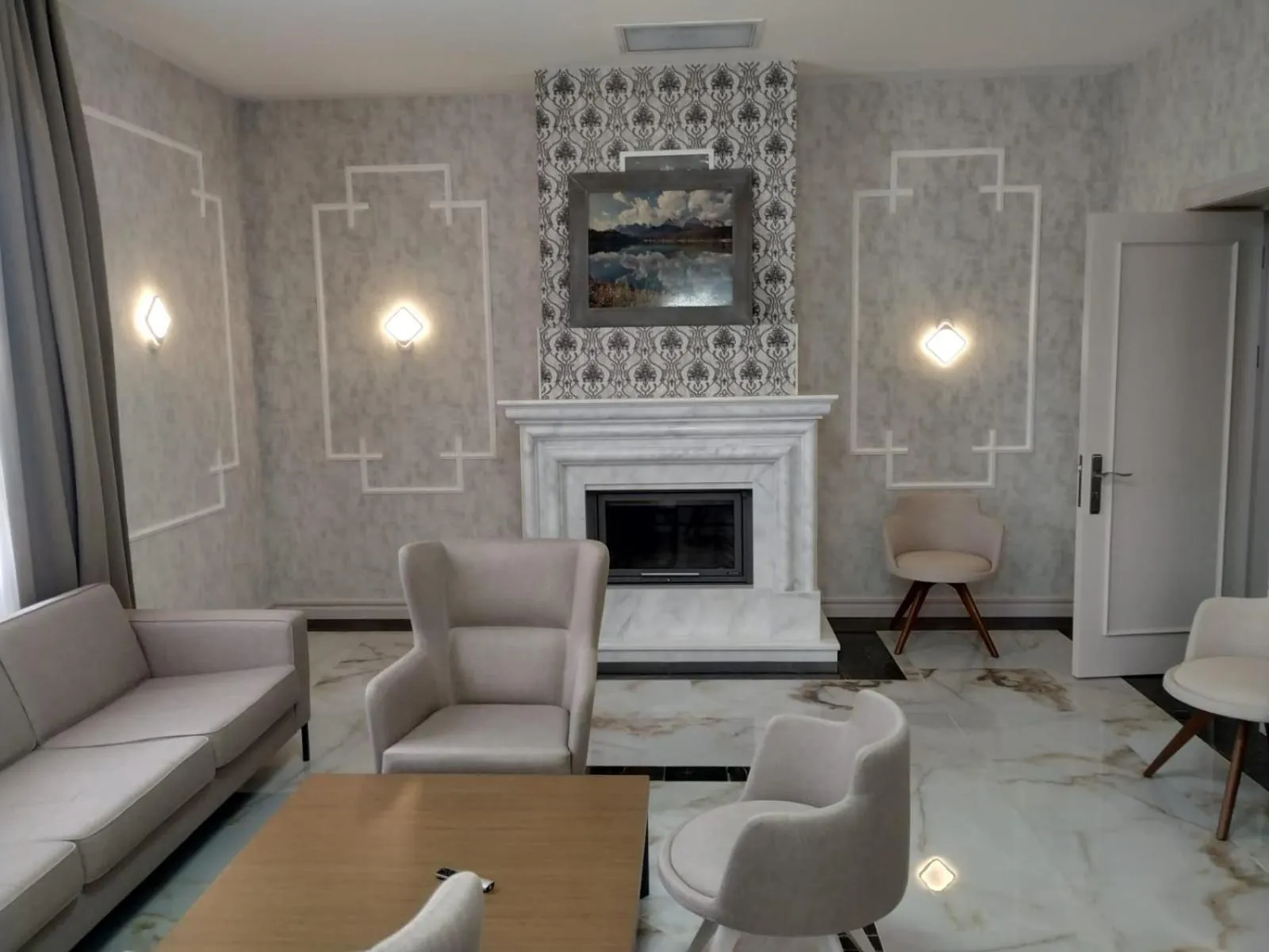 Living room in Gabala Bless Hotel Cottage