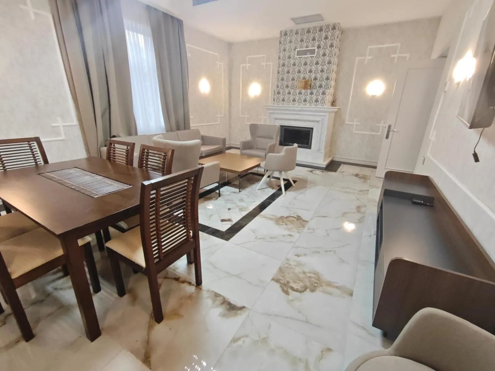 Living room in Gabala Bless Hotel Cottage