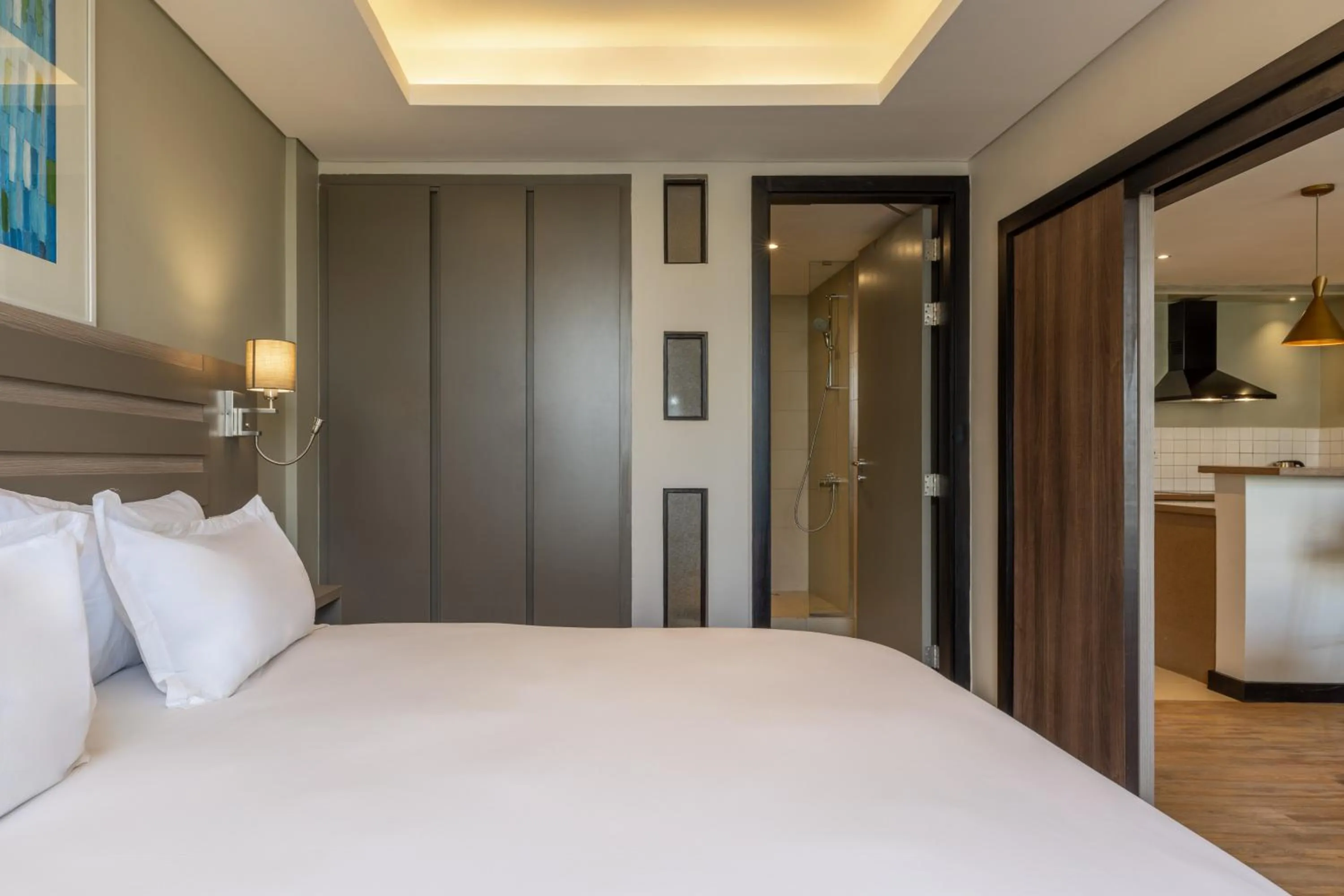 Bedroom, Bed in Trademark Suites at Enaki Town