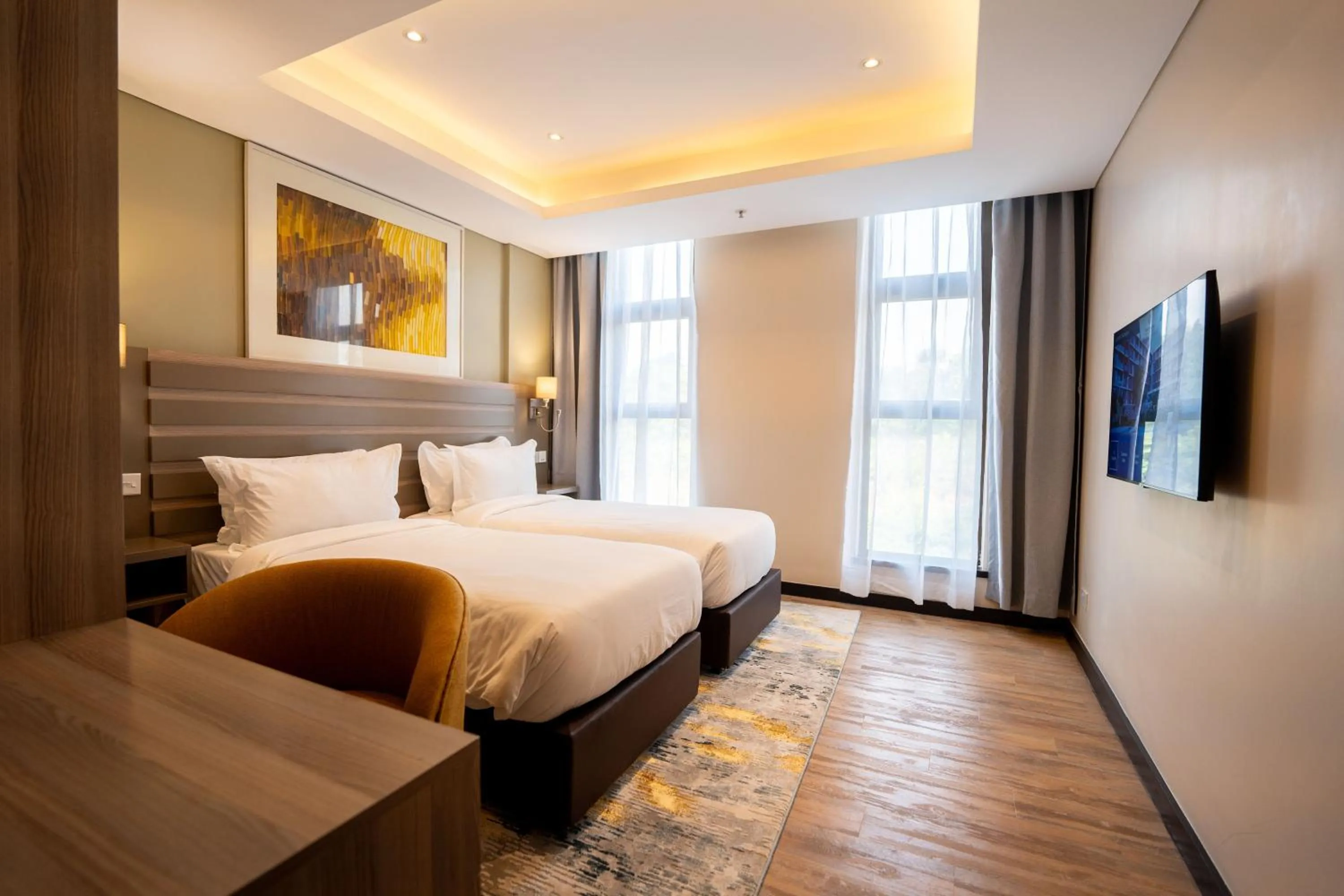 Bedroom, Bed in Trademark Suites at Enaki Town