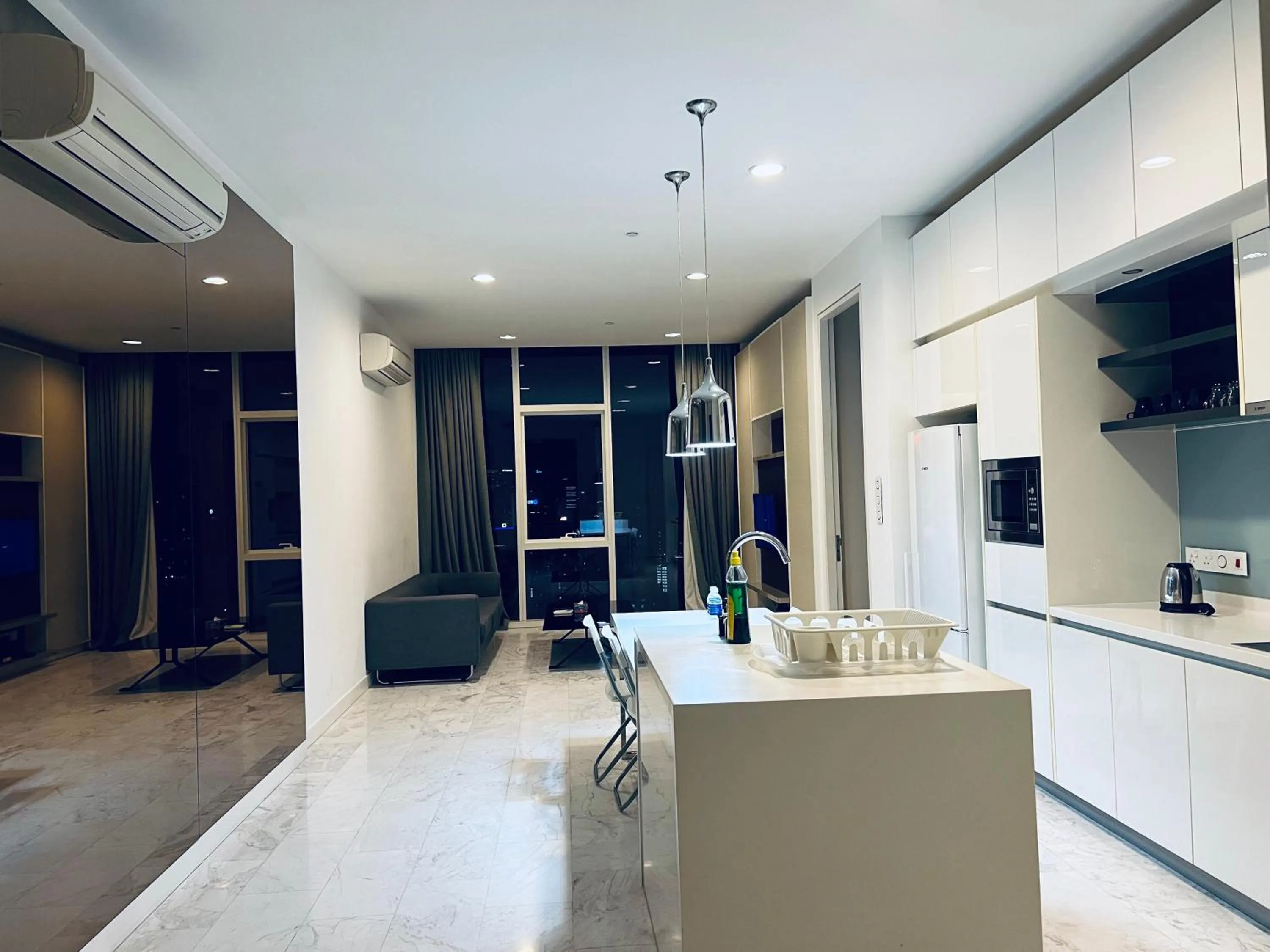 Dining area in De Sky Platinum Suites KLCC Kuala Lumpur