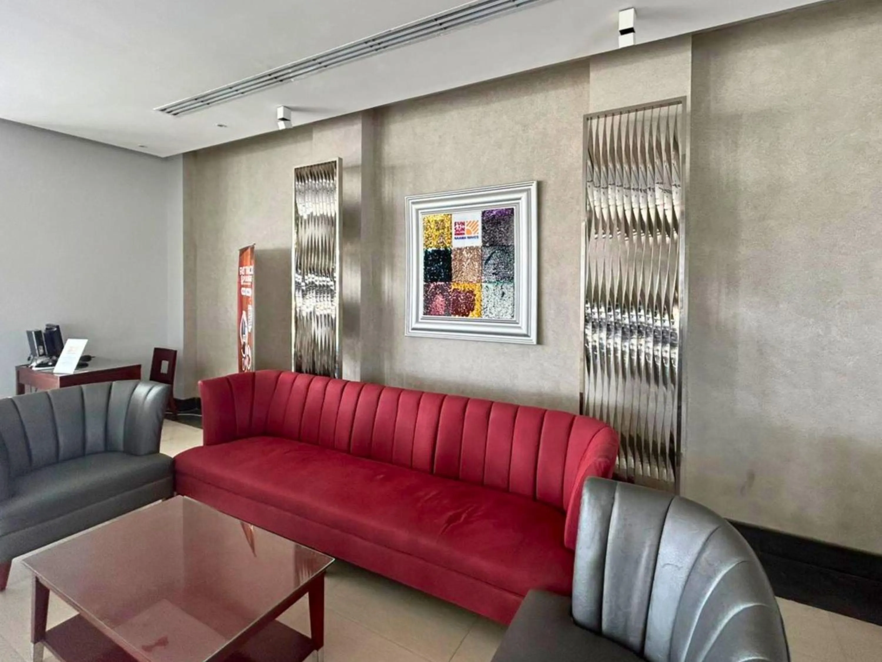 Seating area in Fun & Sun Naama Waves