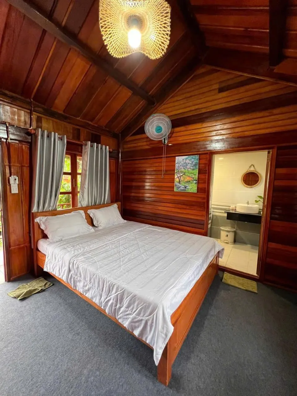 Bed in Wooden Homestay LAGI