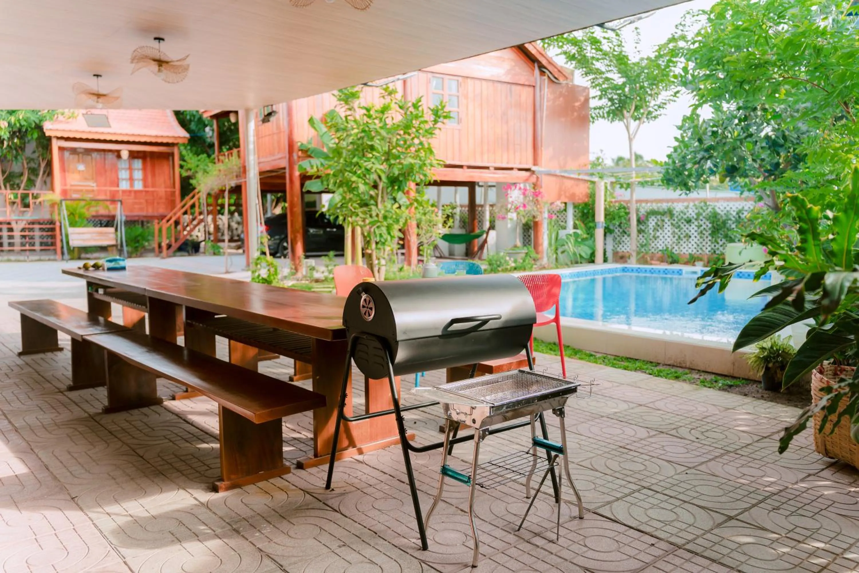 Property building in Wooden Homestay LAGI