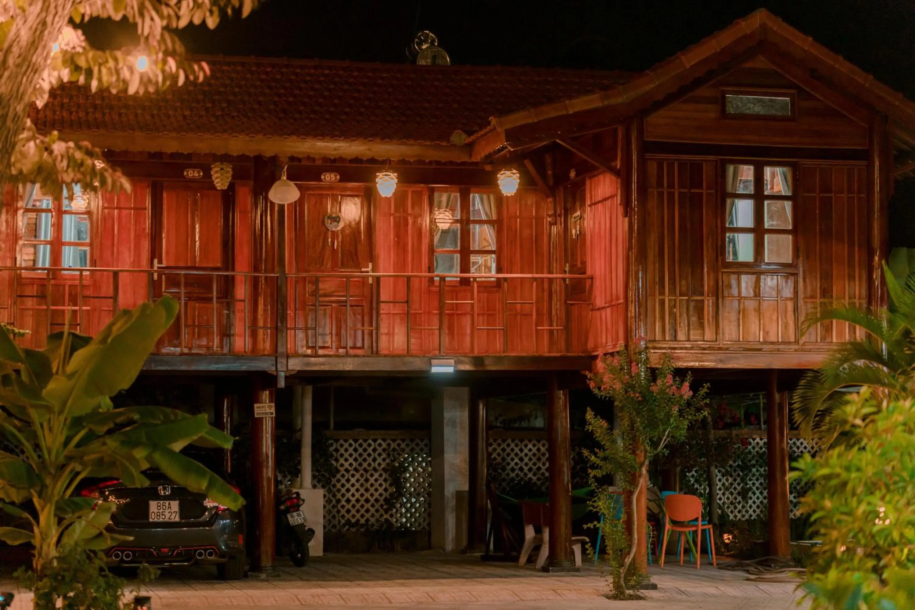 Property building in Wooden Homestay LAGI