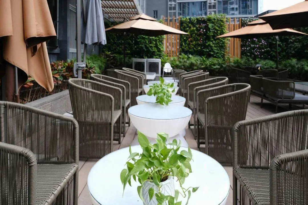 Balcony/Terrace in The Mulian Hotel of Guangzhou Nansha Fenghuang Lake