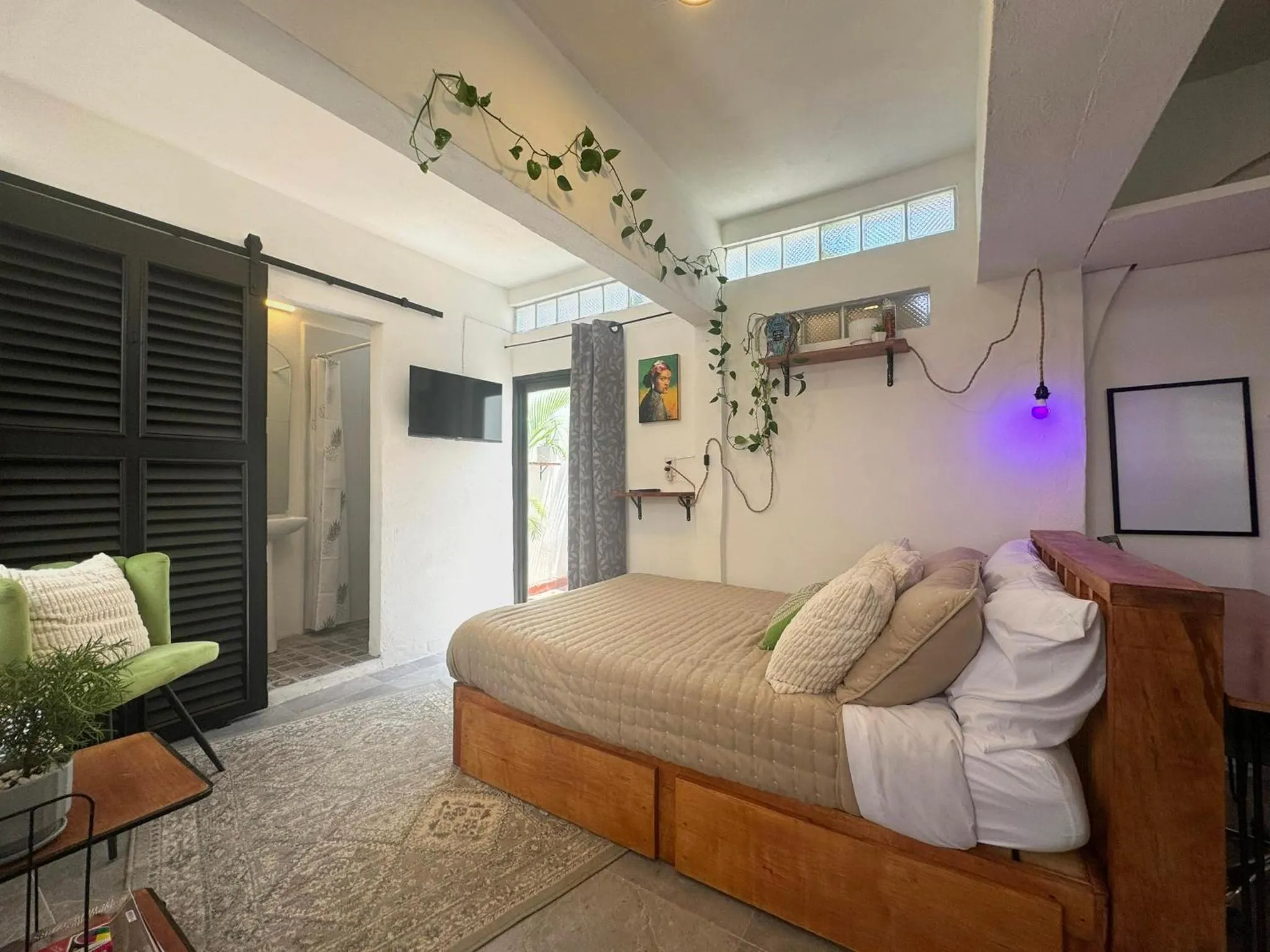 Bed in Studio Paloma - Zona Romantica