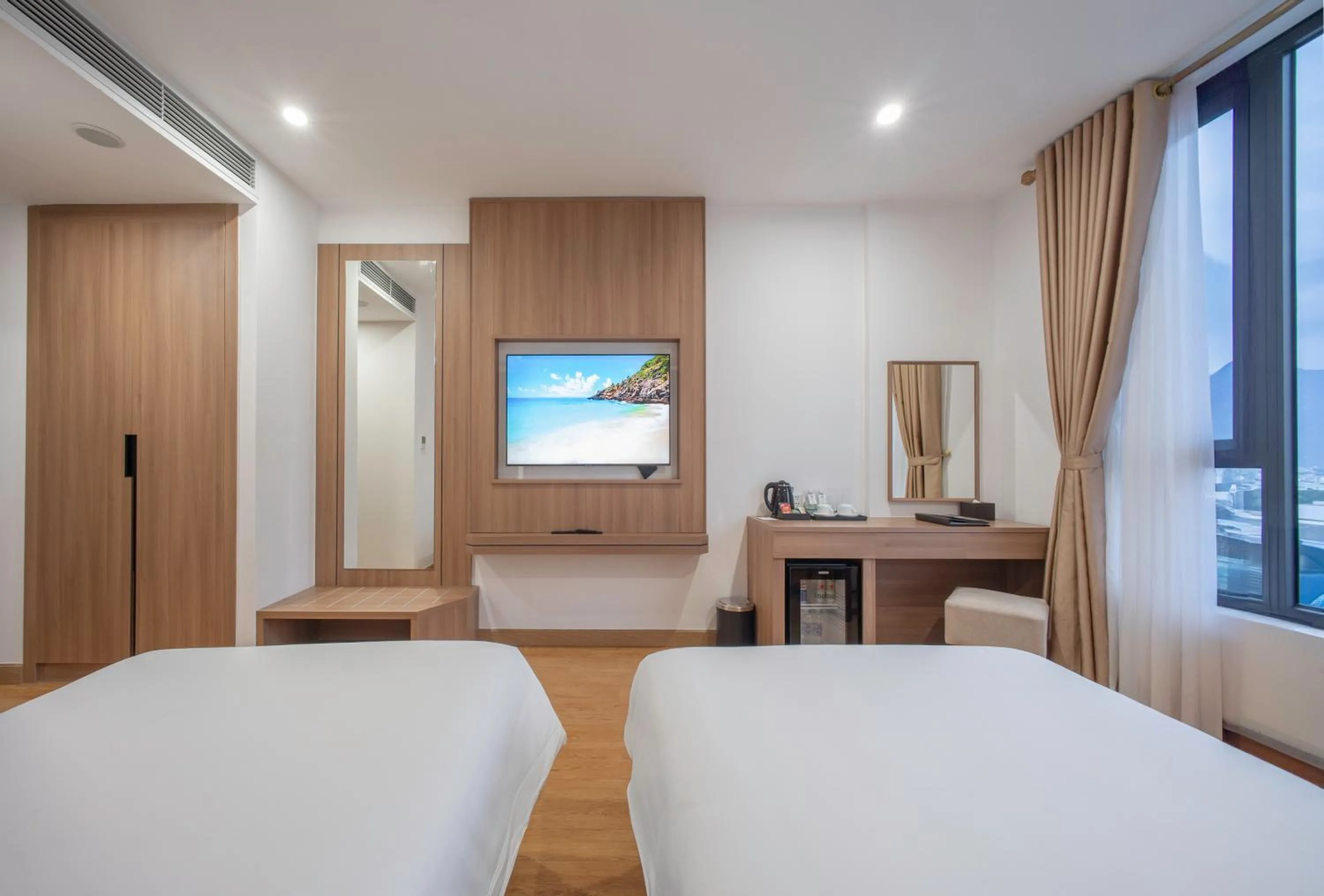 Bed in Sea Soul Hotel