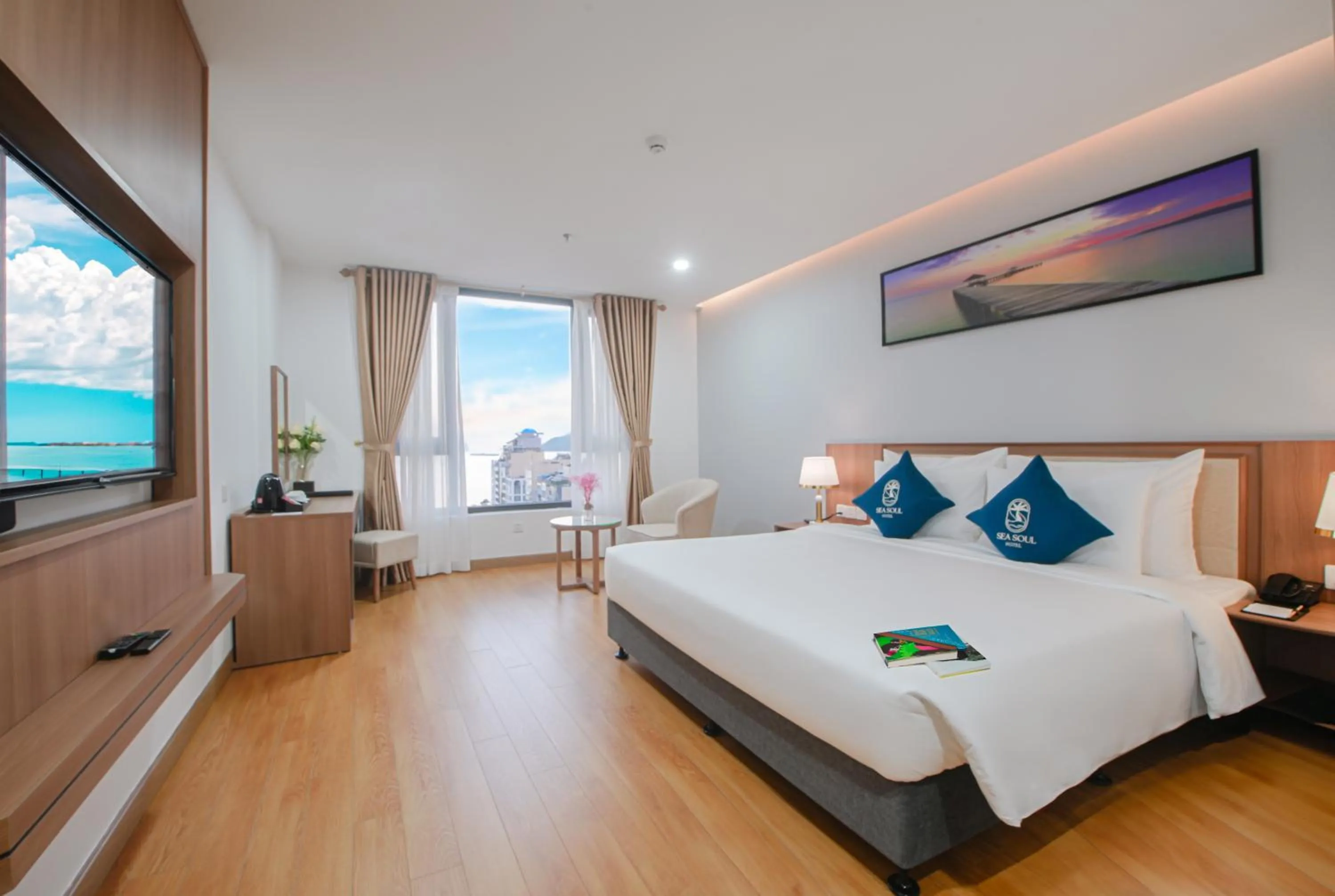 Bed in Sea Soul Hotel