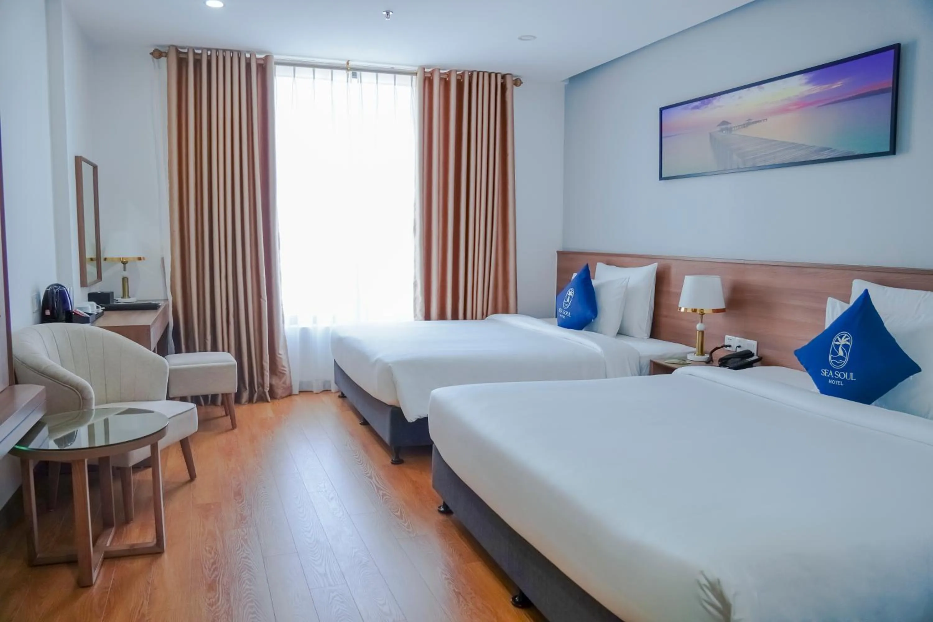 Bed in Sea Soul Hotel