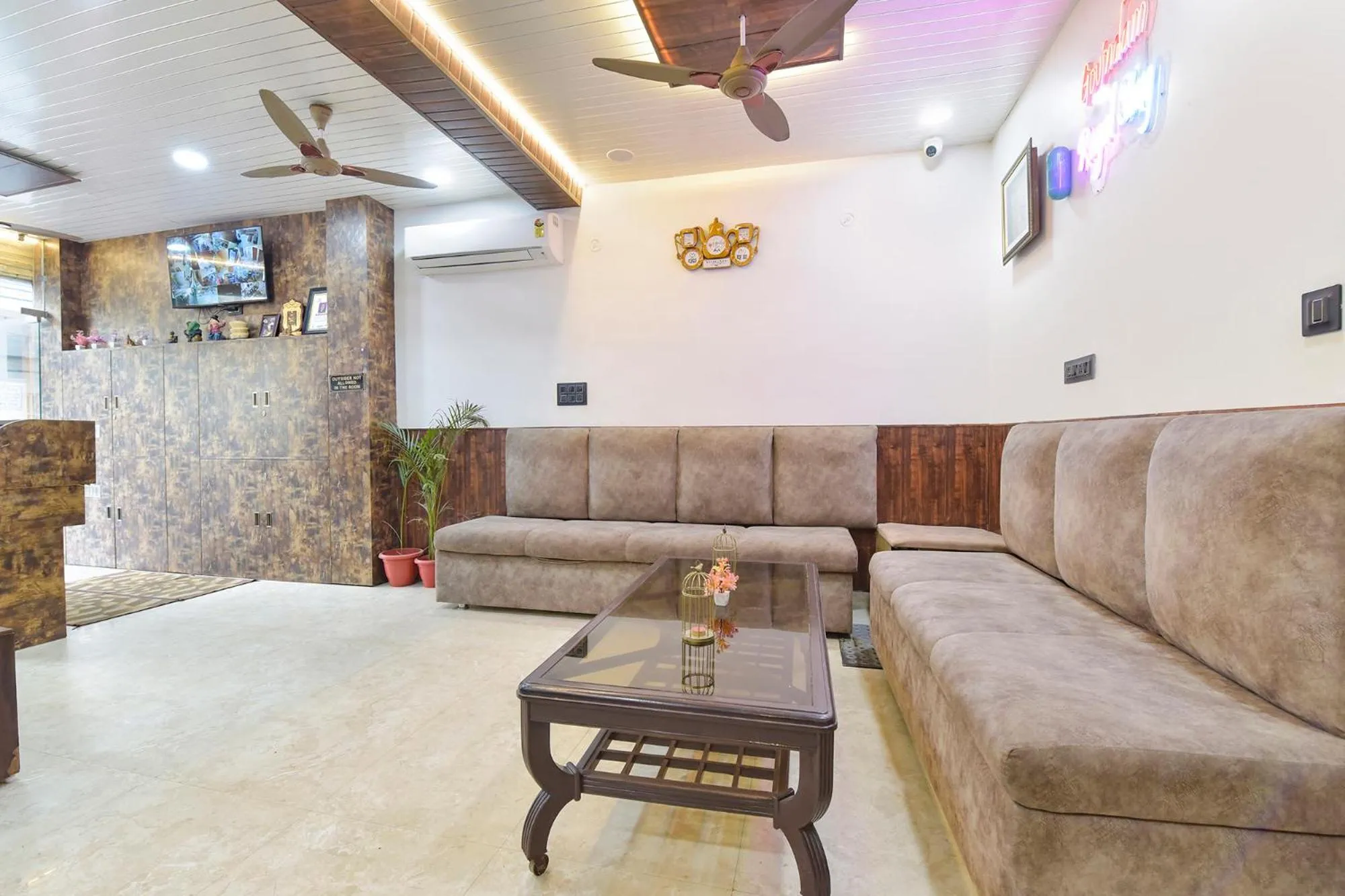 Seating area in FabHotel Govindam Royal Stay