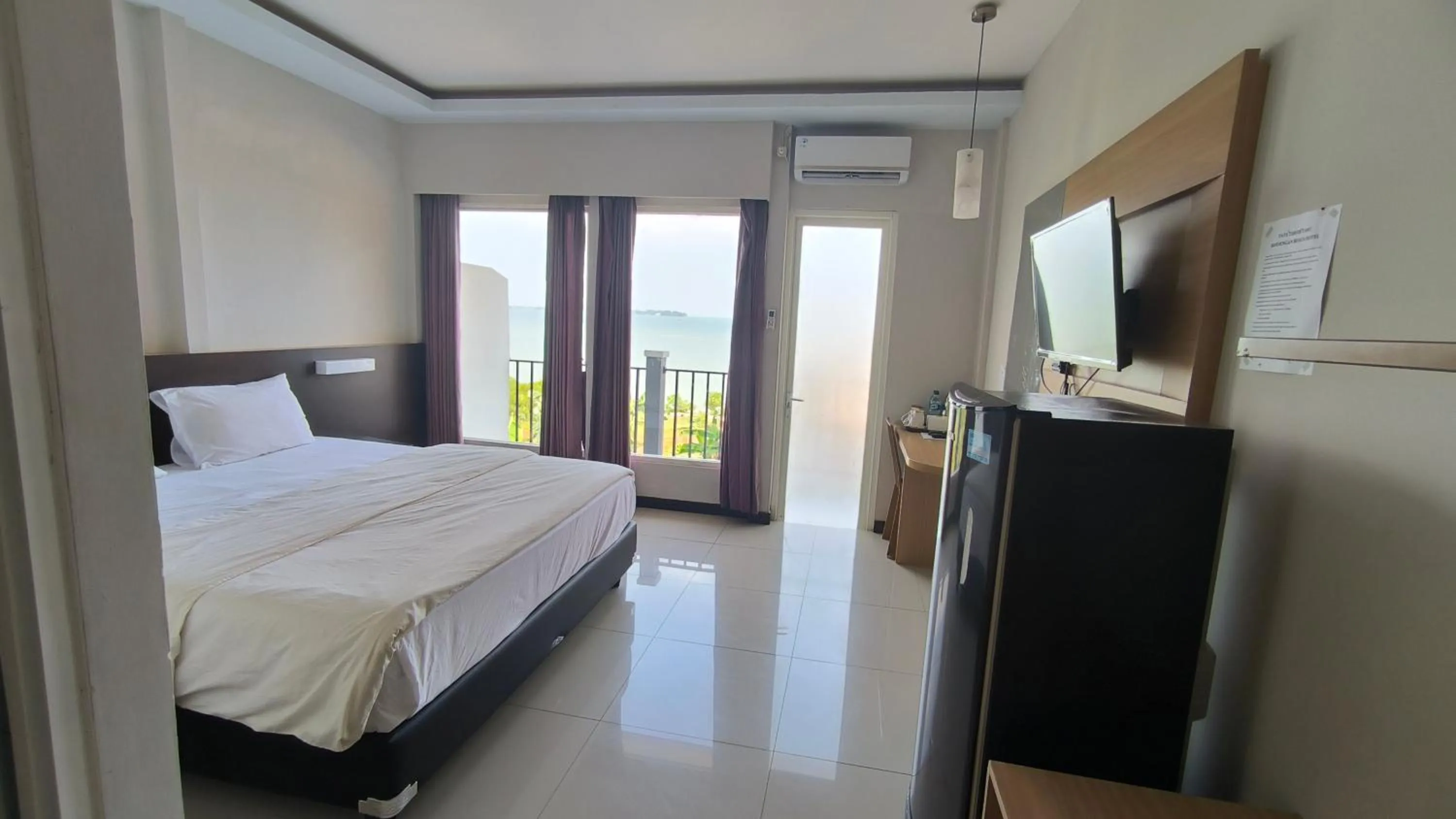 Bed in New Bandengan Beach Hotel