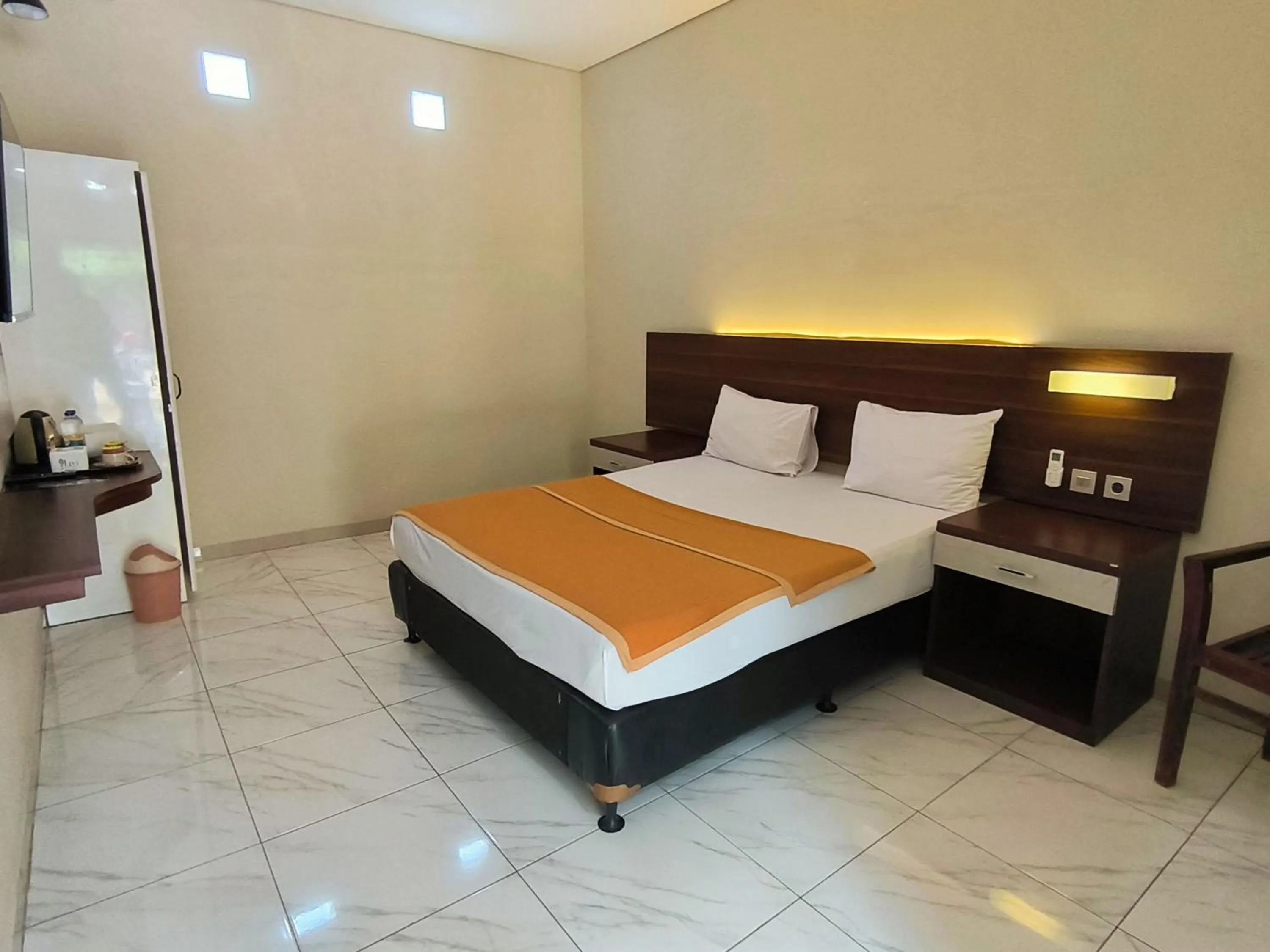 Bed in New Bandengan Beach Hotel