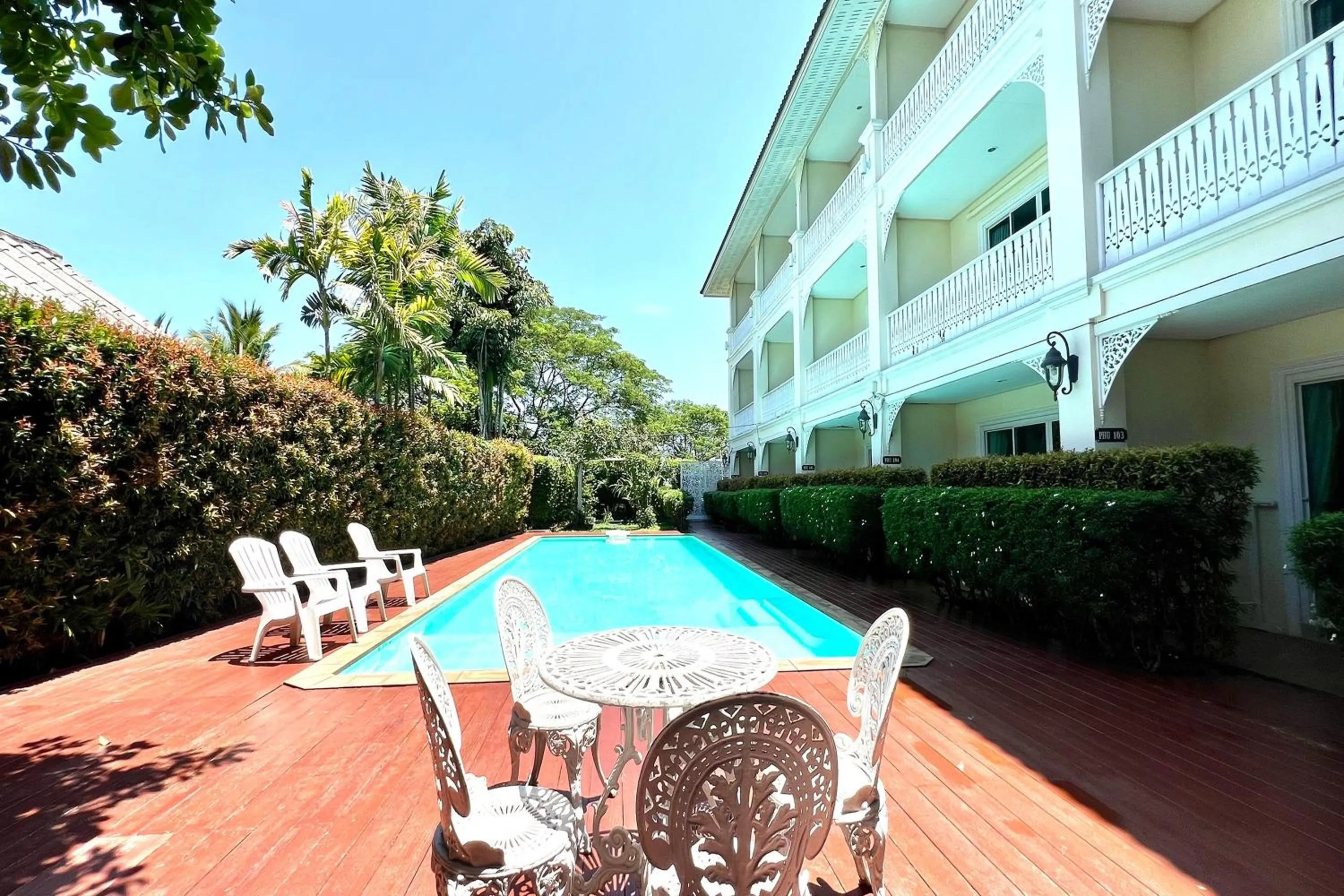 Balcony/Terrace in Phuhunsa Boutique Hotel