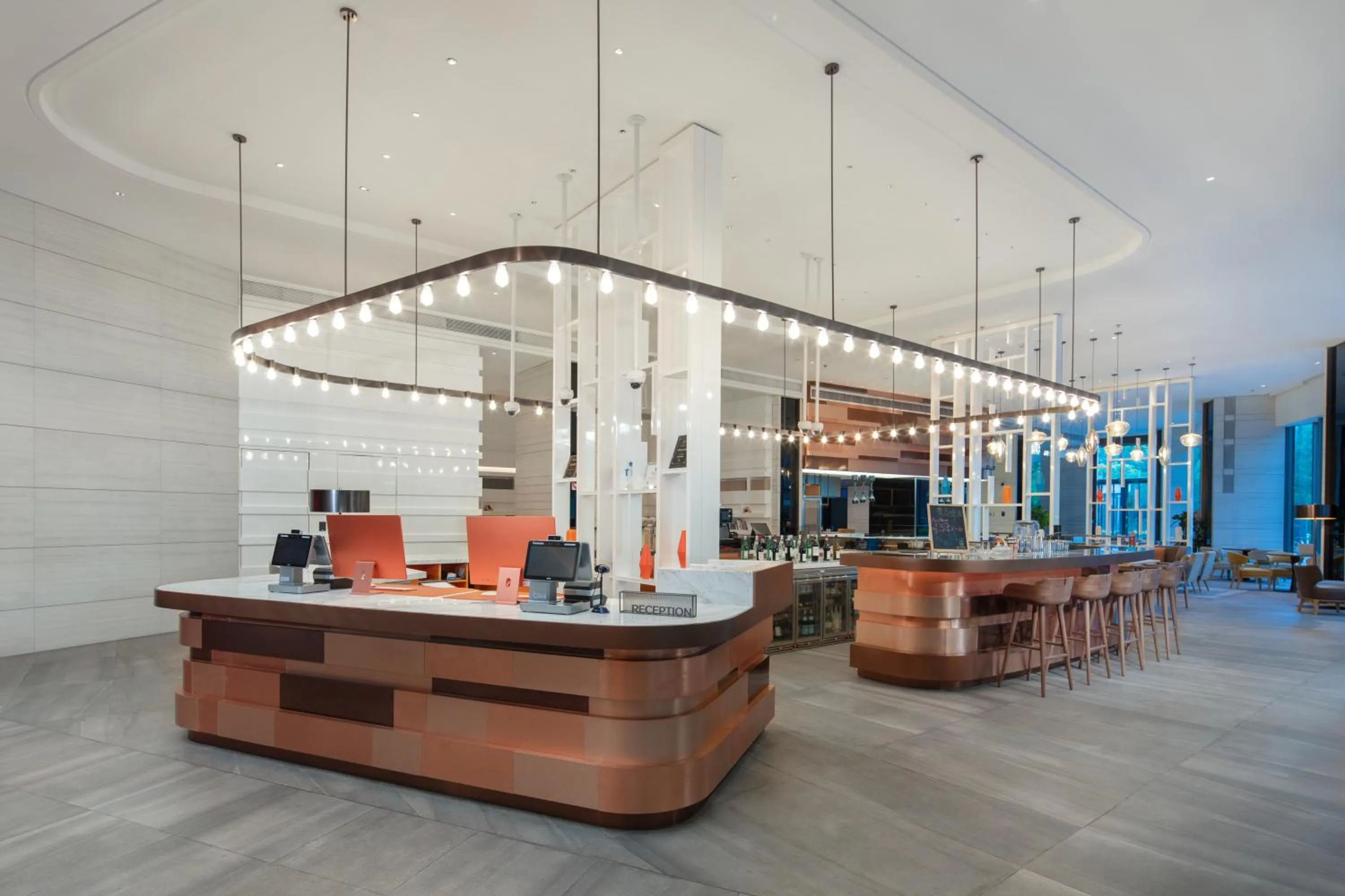 Lobby or reception in Fraser Place Wujiaochang Shanghai City Center